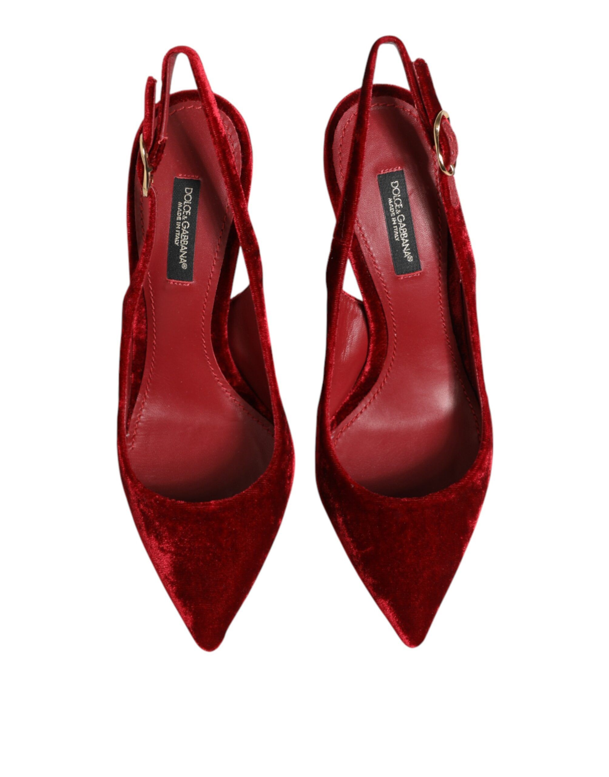 Suede High Heels Slingbacks Sandals Women's Shoes - Dolce & Gabbana - Modalova