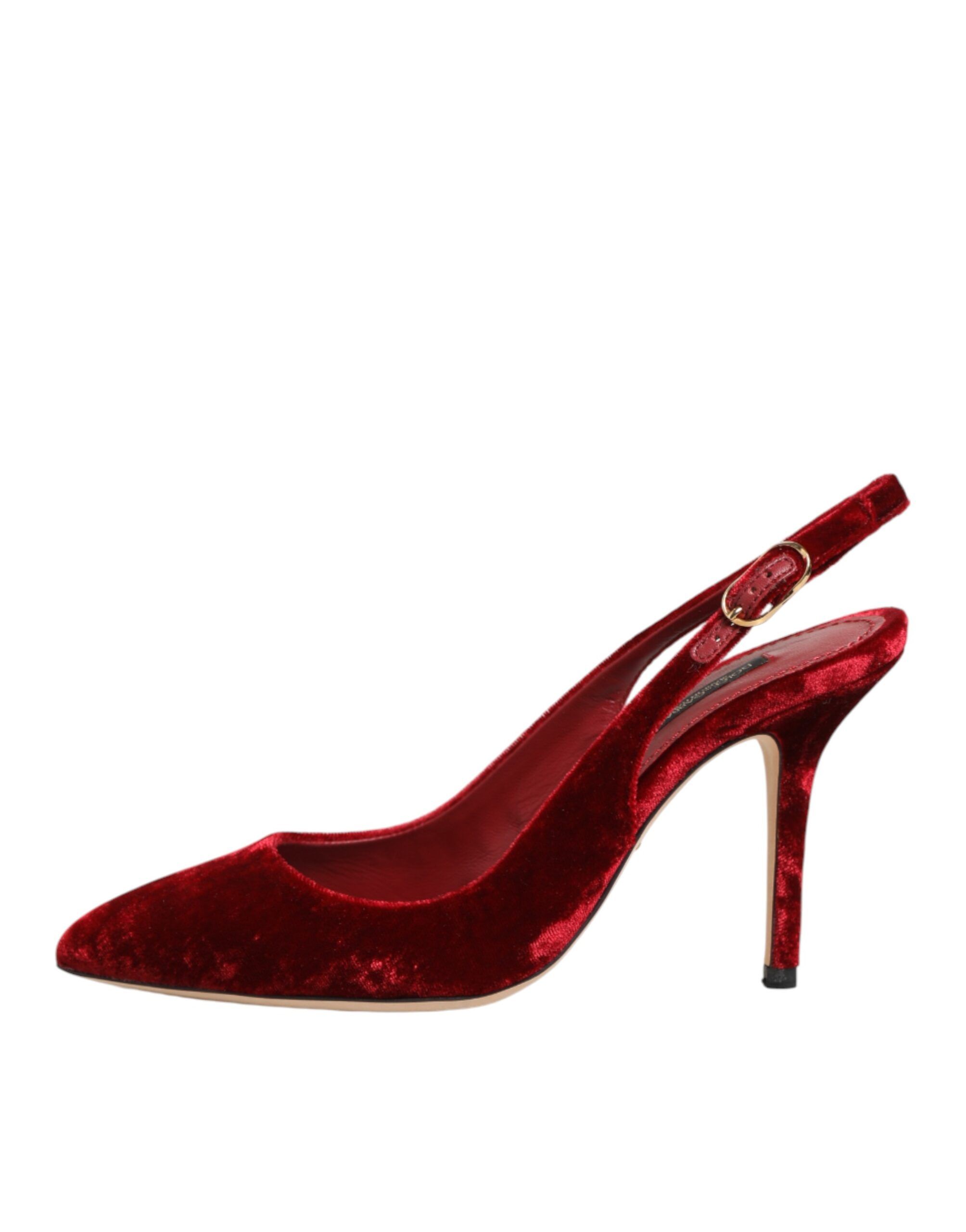 Suede High Heels Slingbacks Sandals Women's Shoes - Dolce & Gabbana - Modalova