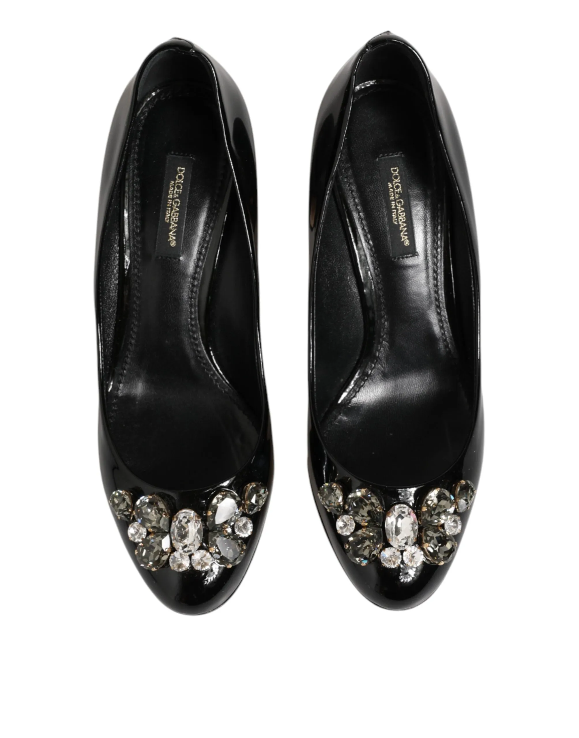 Leather Crystals Heels Pumps Women's Shoes (Pre-Owned) - Dolce & Gabbana - Modalova