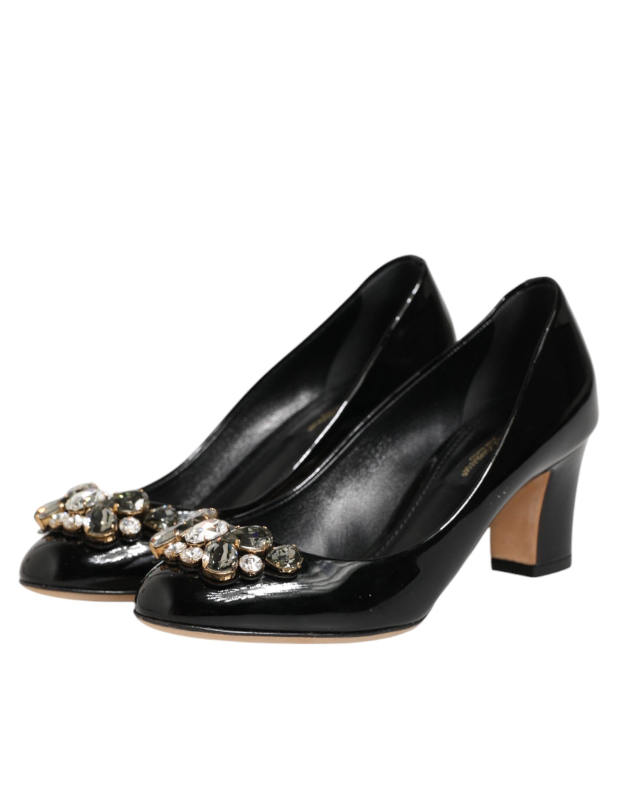 Leather Crystals Heels Pumps Women's Shoes (Pre-Owned) - Dolce & Gabbana - Modalova