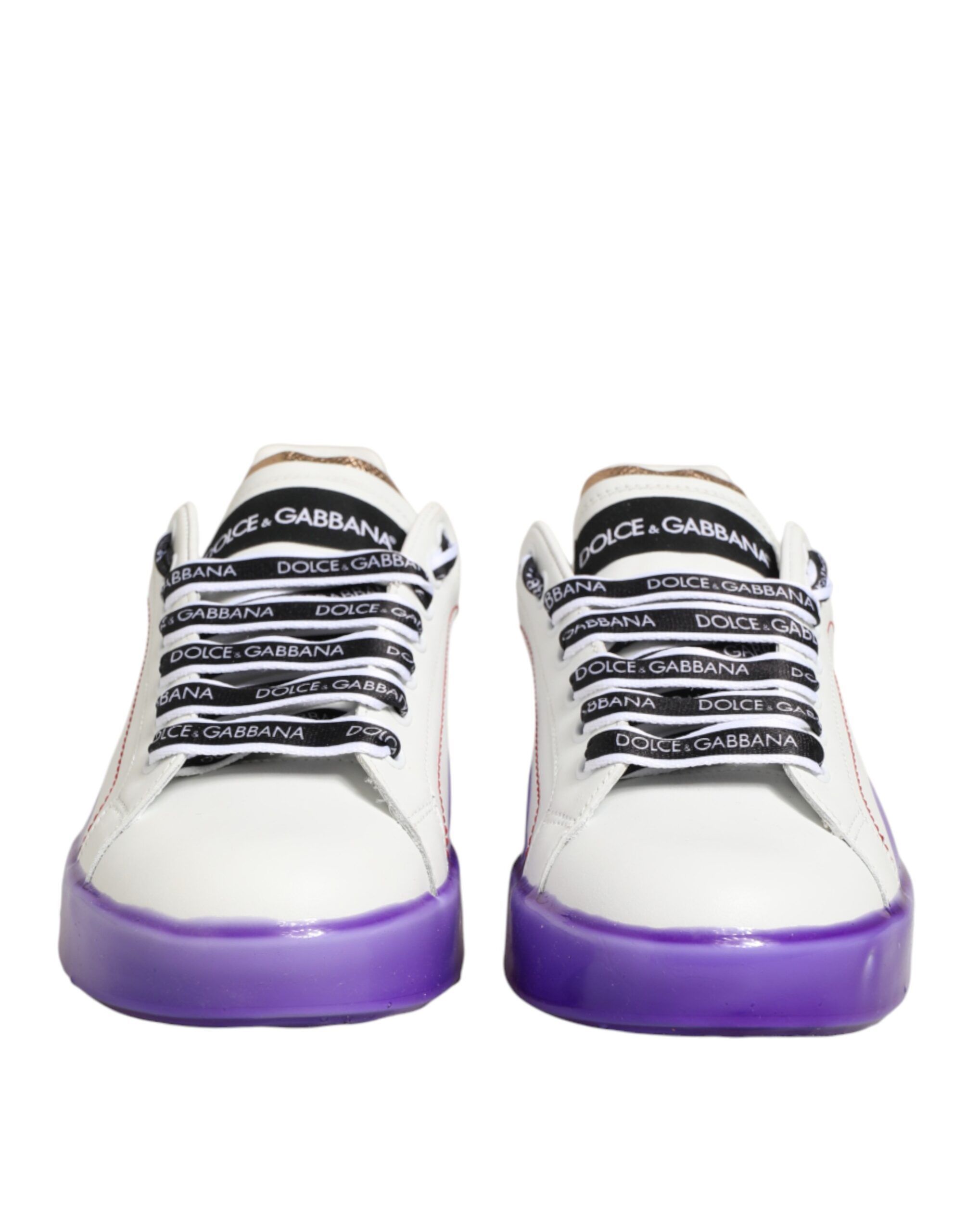 Purple Leather Low Top Sneaker Women's Shoes - Dolce & Gabbana - Modalova