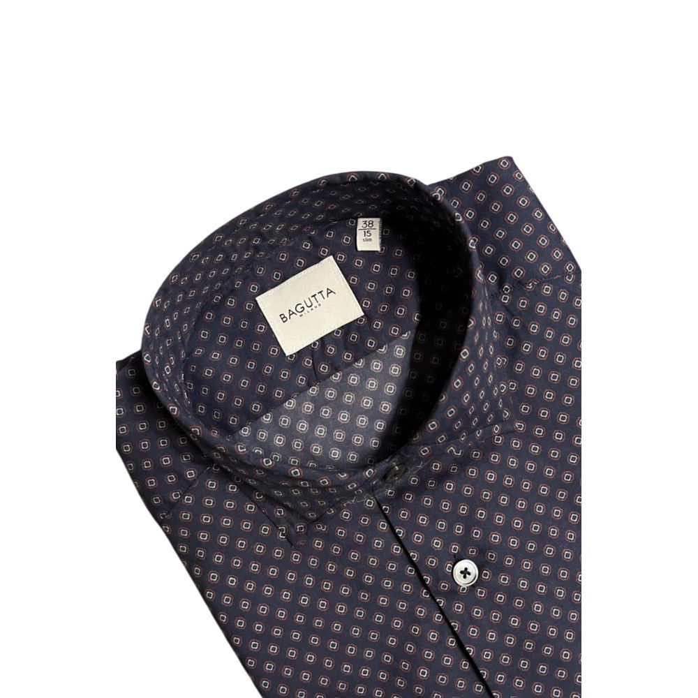 Cotton Men's Slim Fit Men's Shirt - Bagutta - Modalova