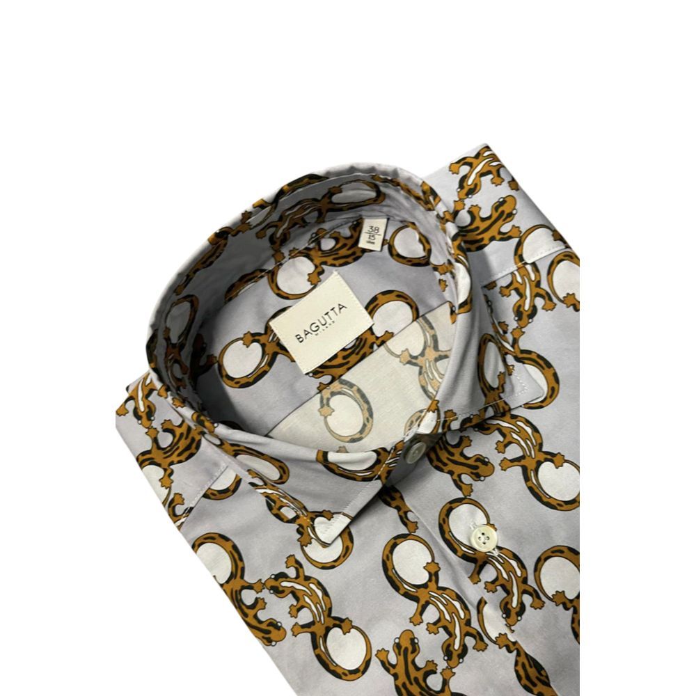 Cotton Men Men's Shirt - Bagutta - Modalova