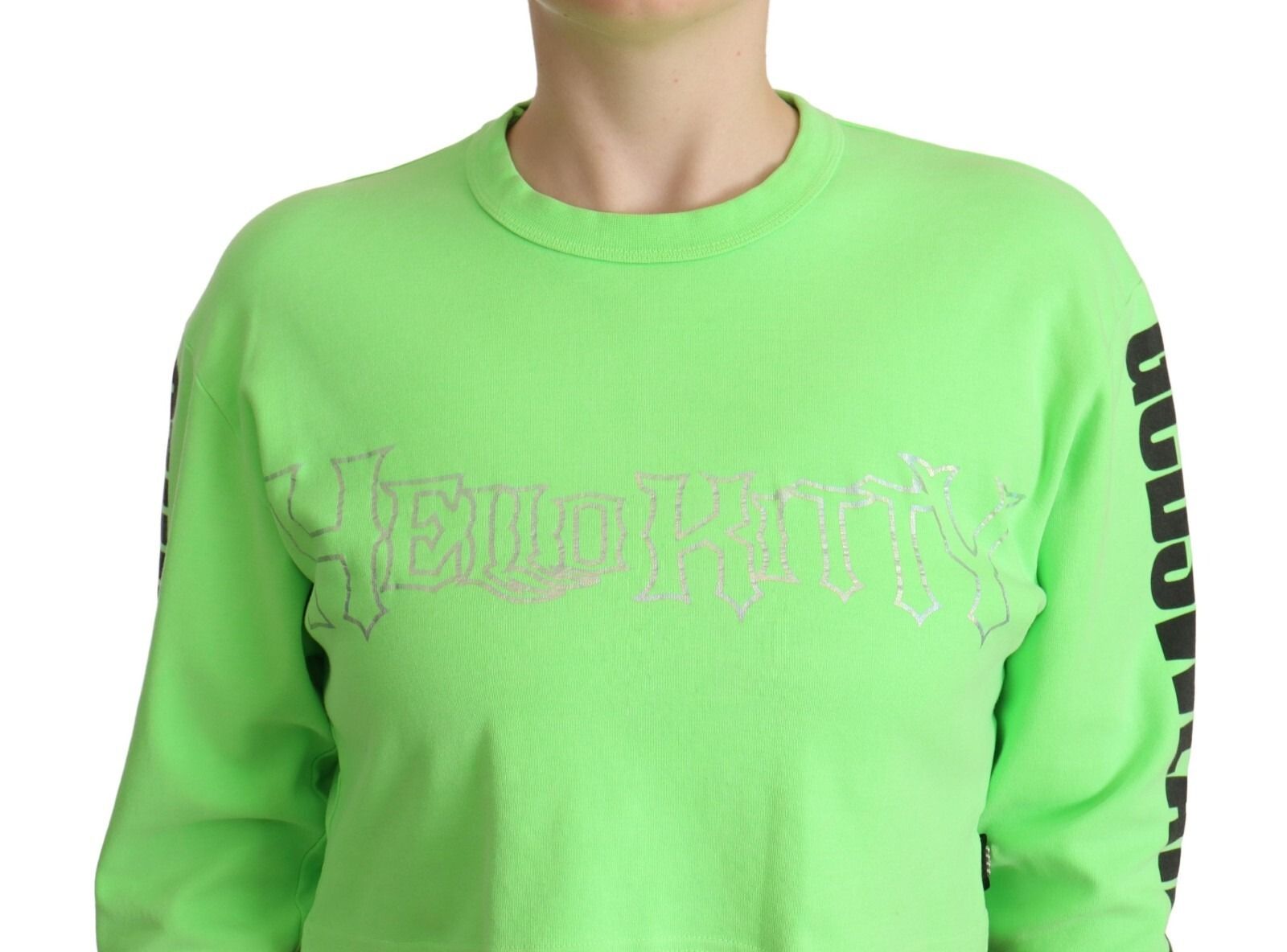 Mint Printed Long Sleeves Cropped Top Women's Sweater - GCDS - Modalova