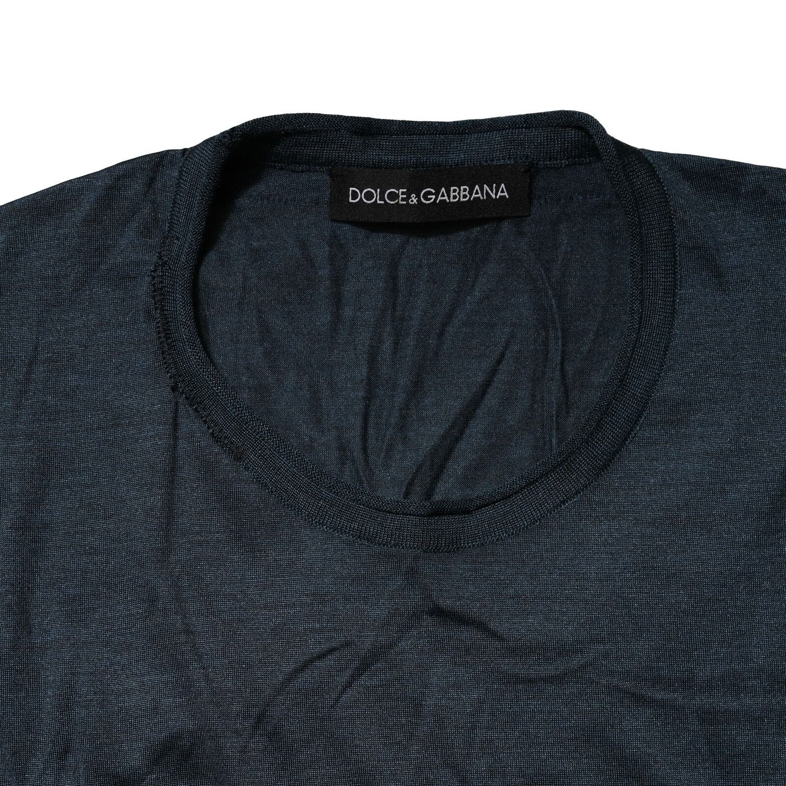 Dark Silk Crew Neck Short Sleeve Men's T-shirt (Pre-Owned) - Dolce & Gabbana - Modalova