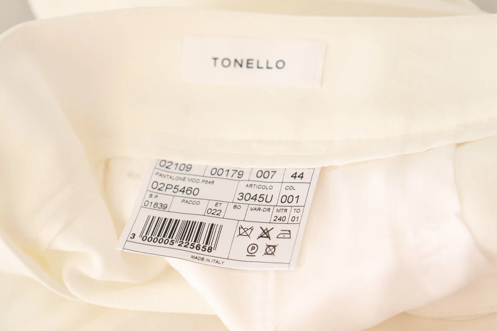 High Waist Pleated Straight Formal Trouser Women's Pants (Pre-Owned) - Tonello - Modalova