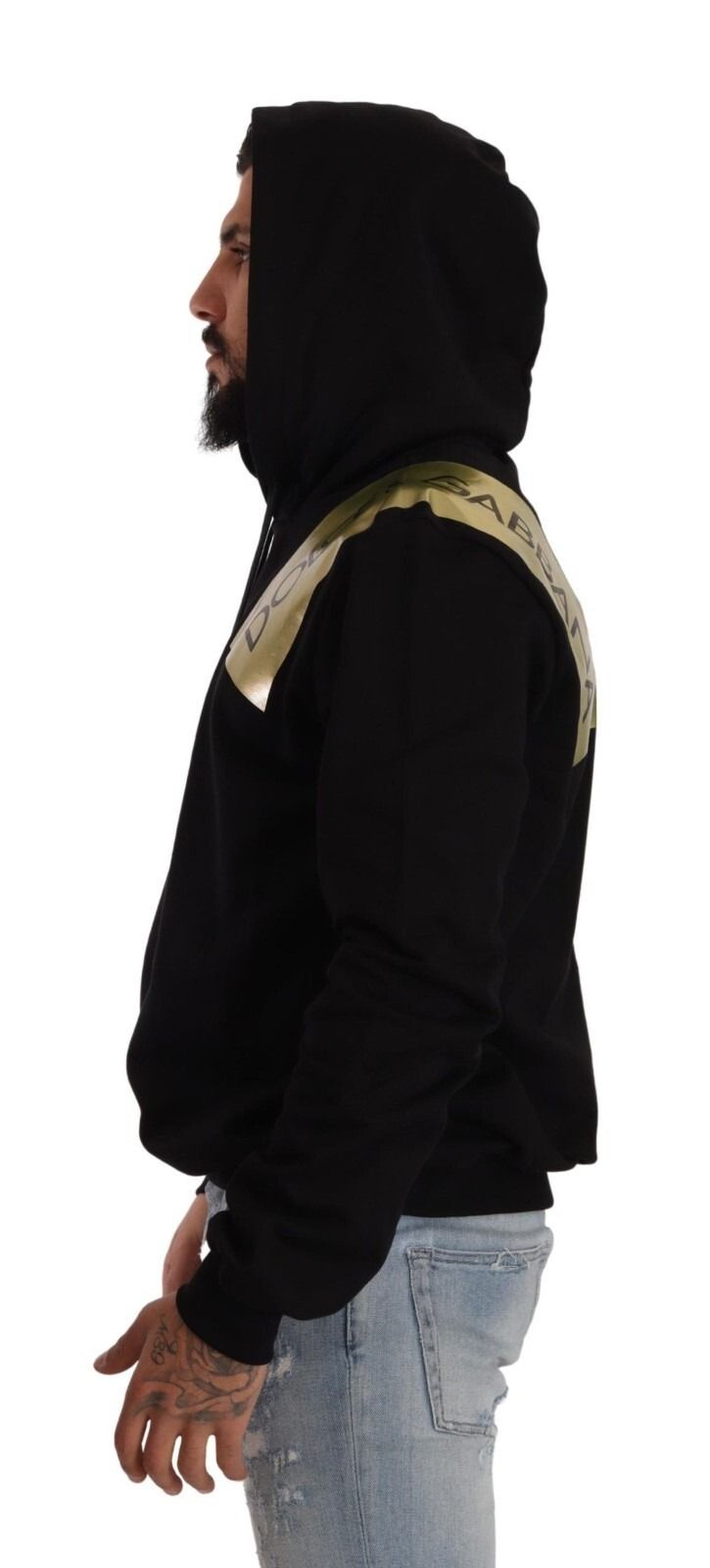 Gold Hooded Cotton Mens Pullover Men's Sweater (Pre-Owned) - Dolce & Gabbana - Modalova