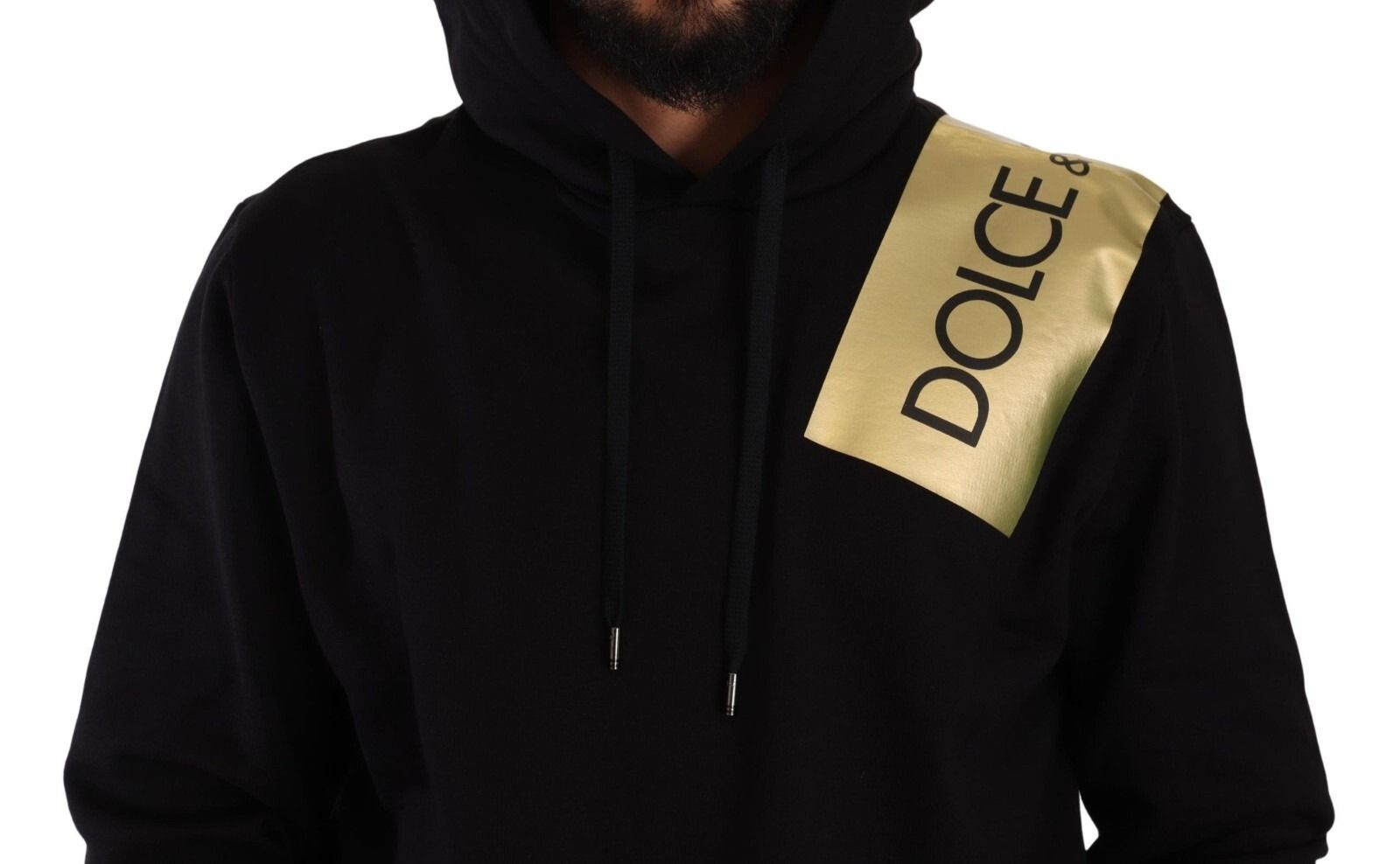 Gold Hooded Cotton Mens Pullover Men's Sweater (Pre-Owned) - Dolce & Gabbana - Modalova