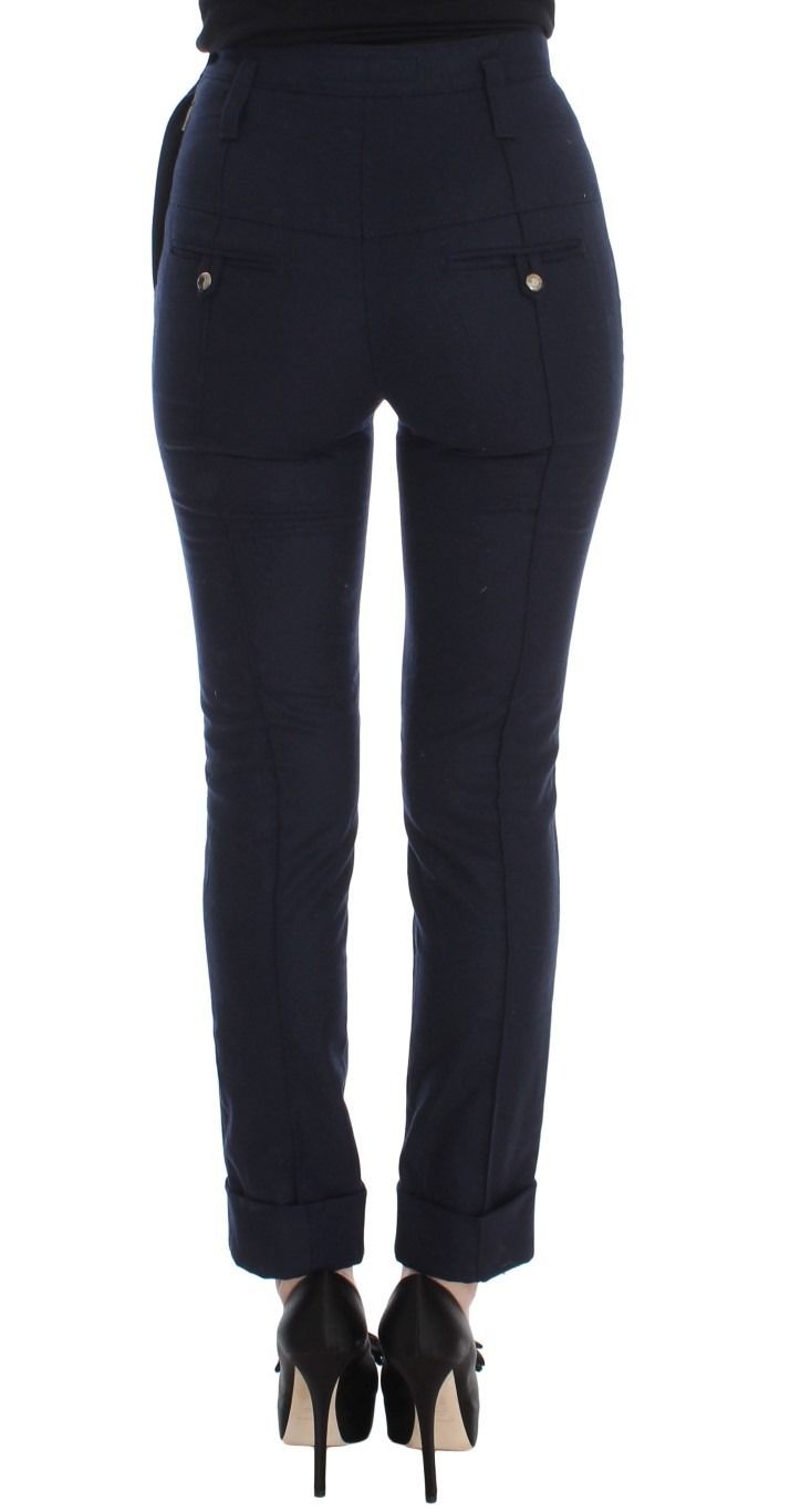 Virgin Wool Slim Fit Casual Women's Pants - Ermanno Scervino - Modalova