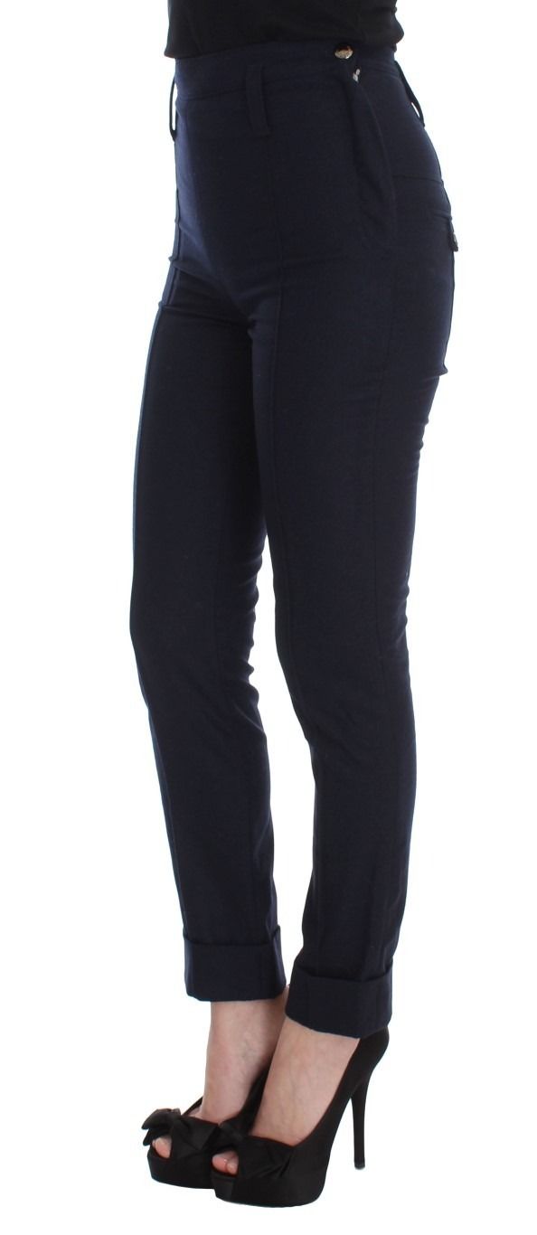 Virgin Wool Slim Fit Casual Women's Pants - Ermanno Scervino - Modalova