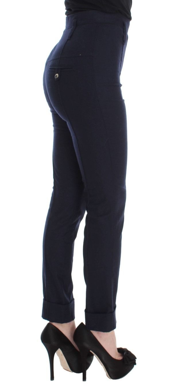 Virgin Wool Slim Fit Casual Women's Pants - Ermanno Scervino - Modalova