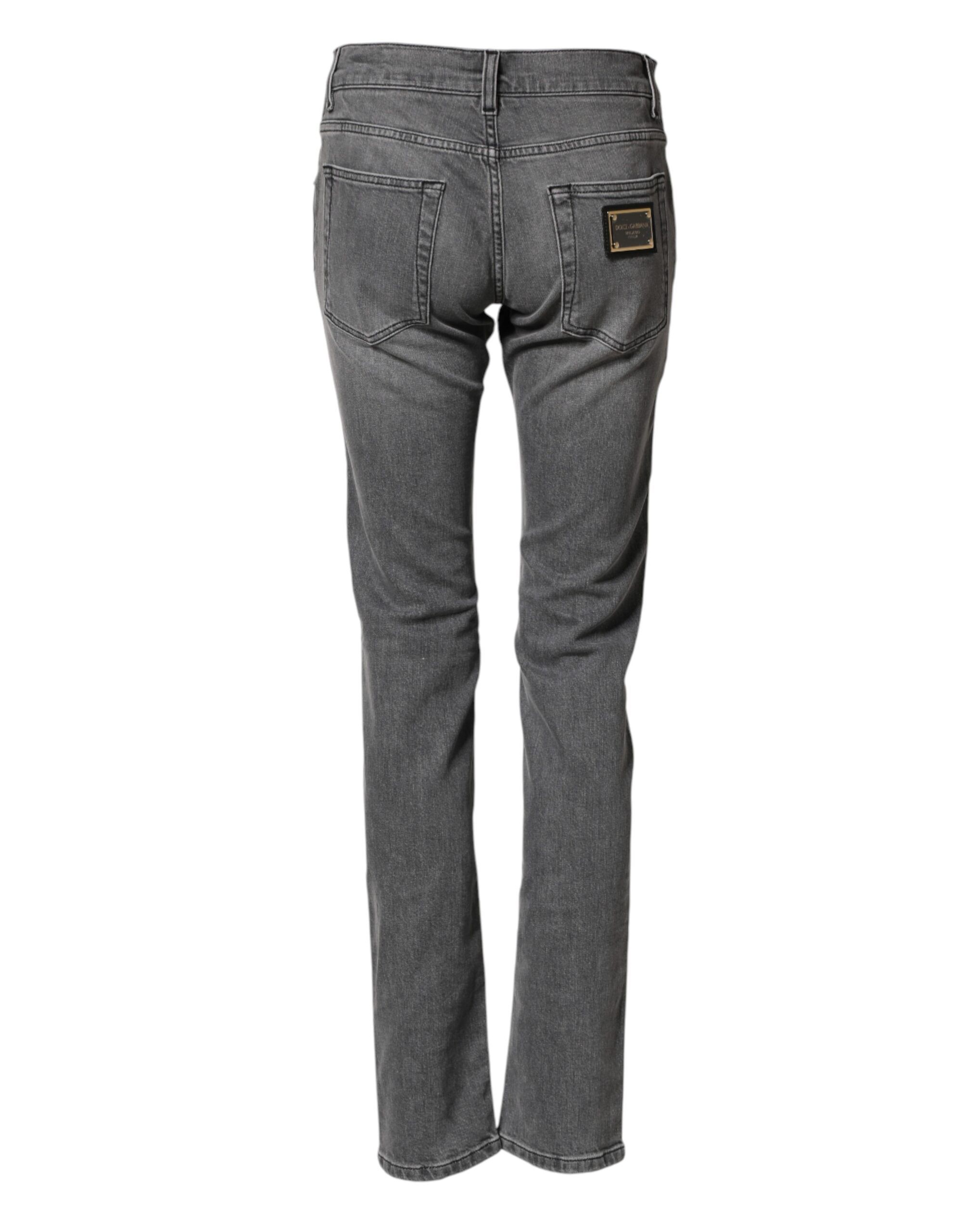 Cotton Mid Waist Skinny Denim Men's Jeans - Dolce & Gabbana - Modalova