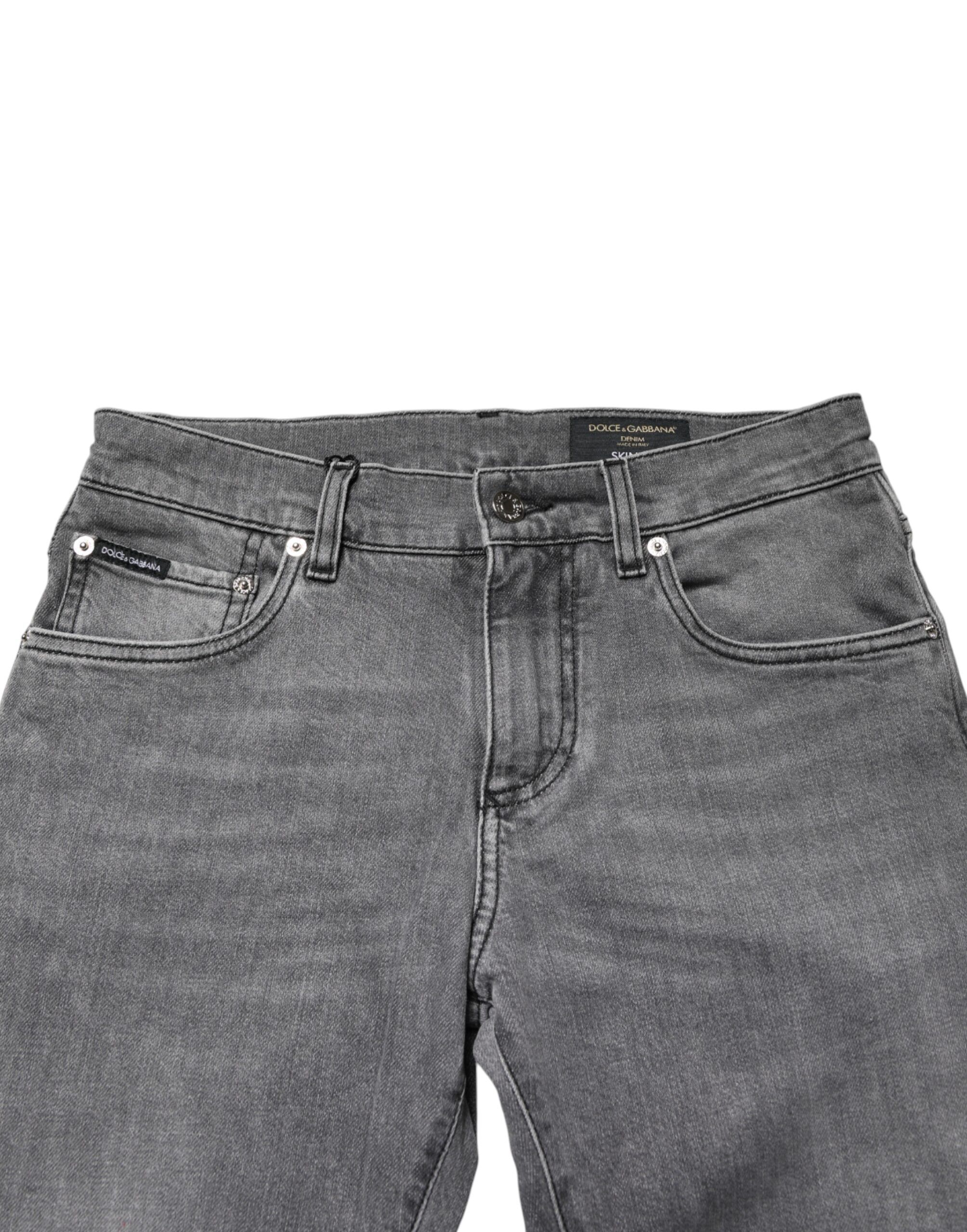 Cotton Mid Waist Skinny Denim Men's Jeans - Dolce & Gabbana - Modalova