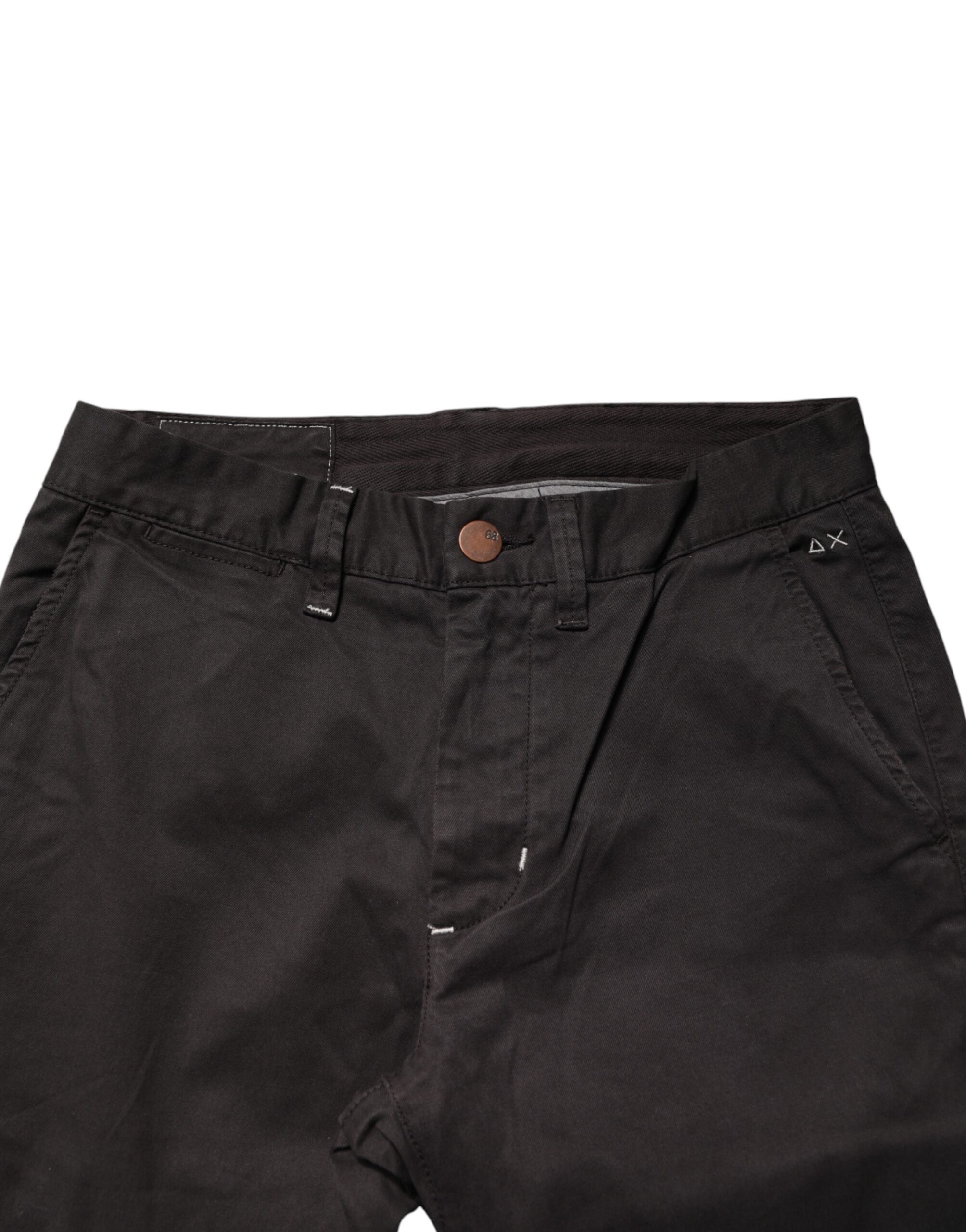 Dark Cotton Stretch Straight Mid Waist Trouser Men's Pants - Sun68 - Modalova