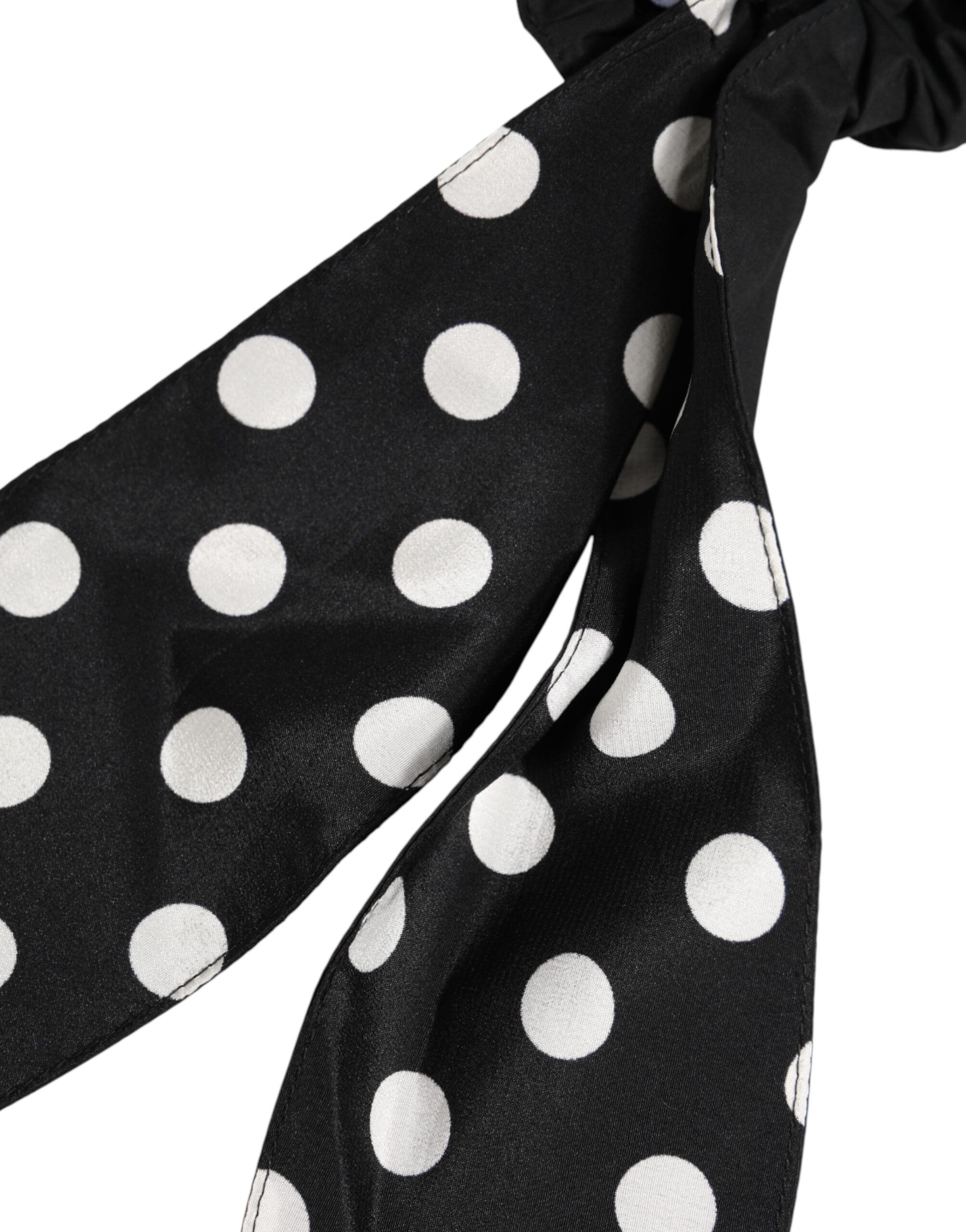 Cotton Polka Dot Scarf Tie Accessory Hair Women's Scrunchie - Dolce & Gabbana - Modalova