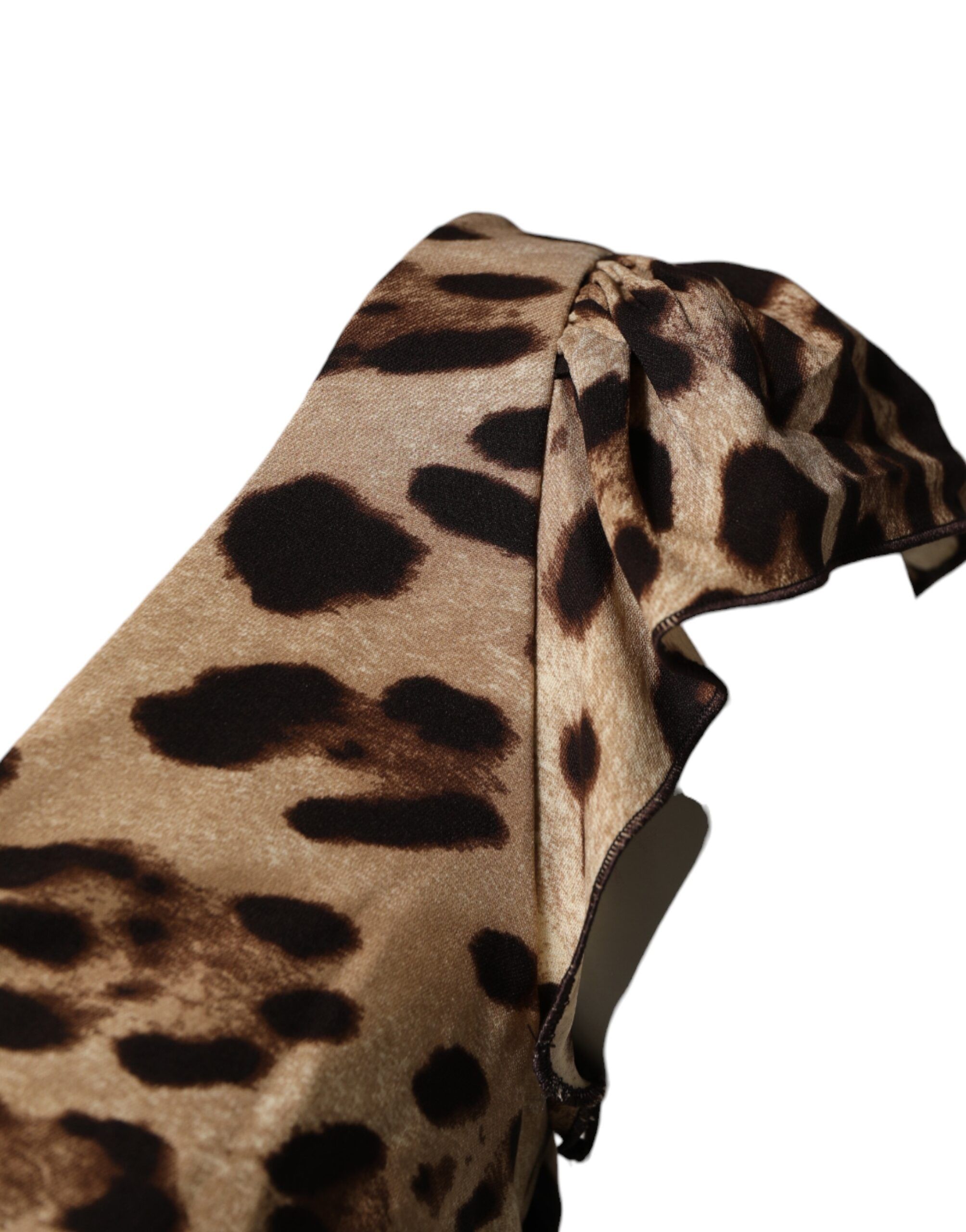 Leopard Sleeveless Sheath Midi Women's Dress - Dolce & Gabbana - Modalova