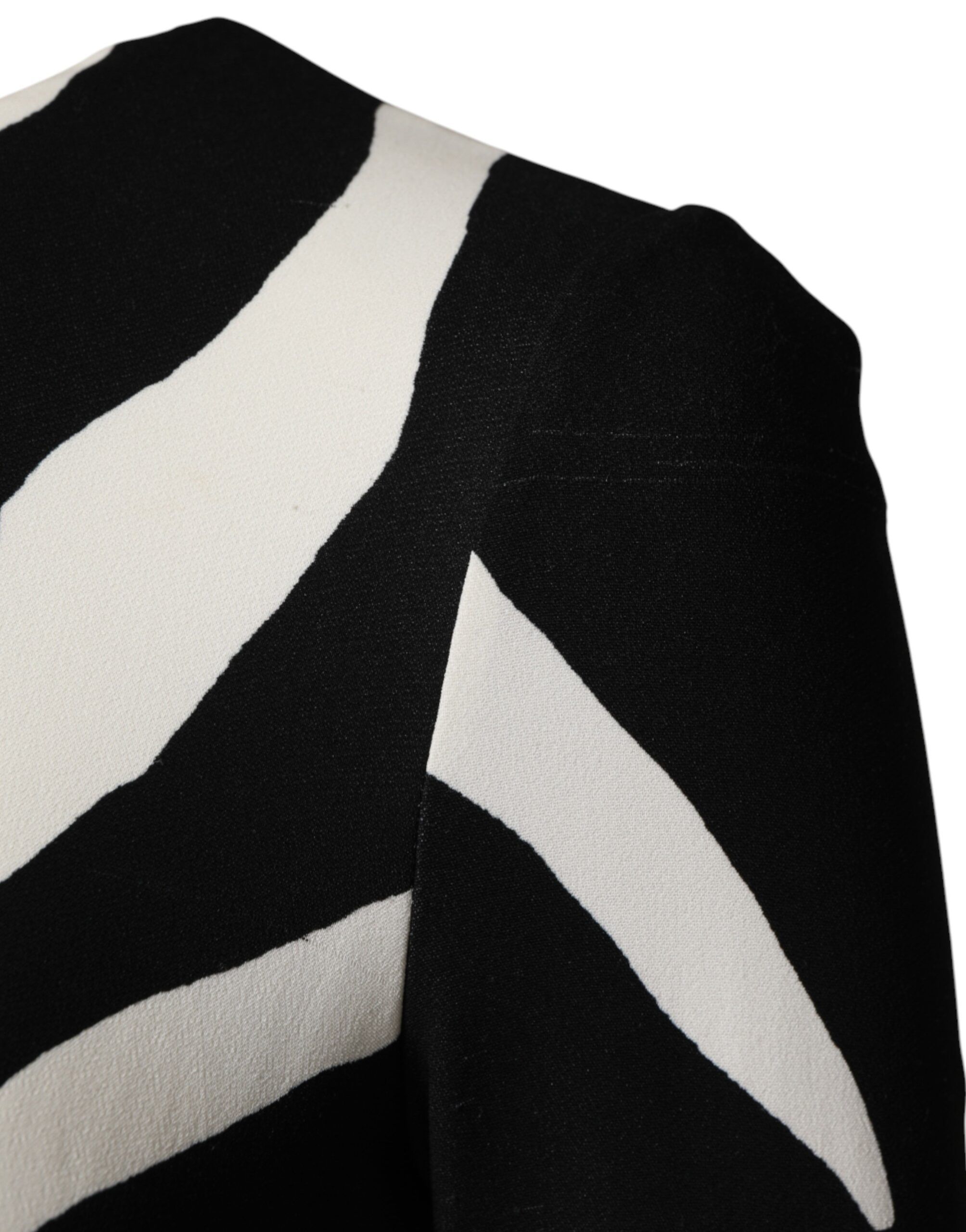 Black White Zebra Viscose Sheath Midi Women's Dress (Pre-Owned) - Dolce & Gabbana - Modalova
