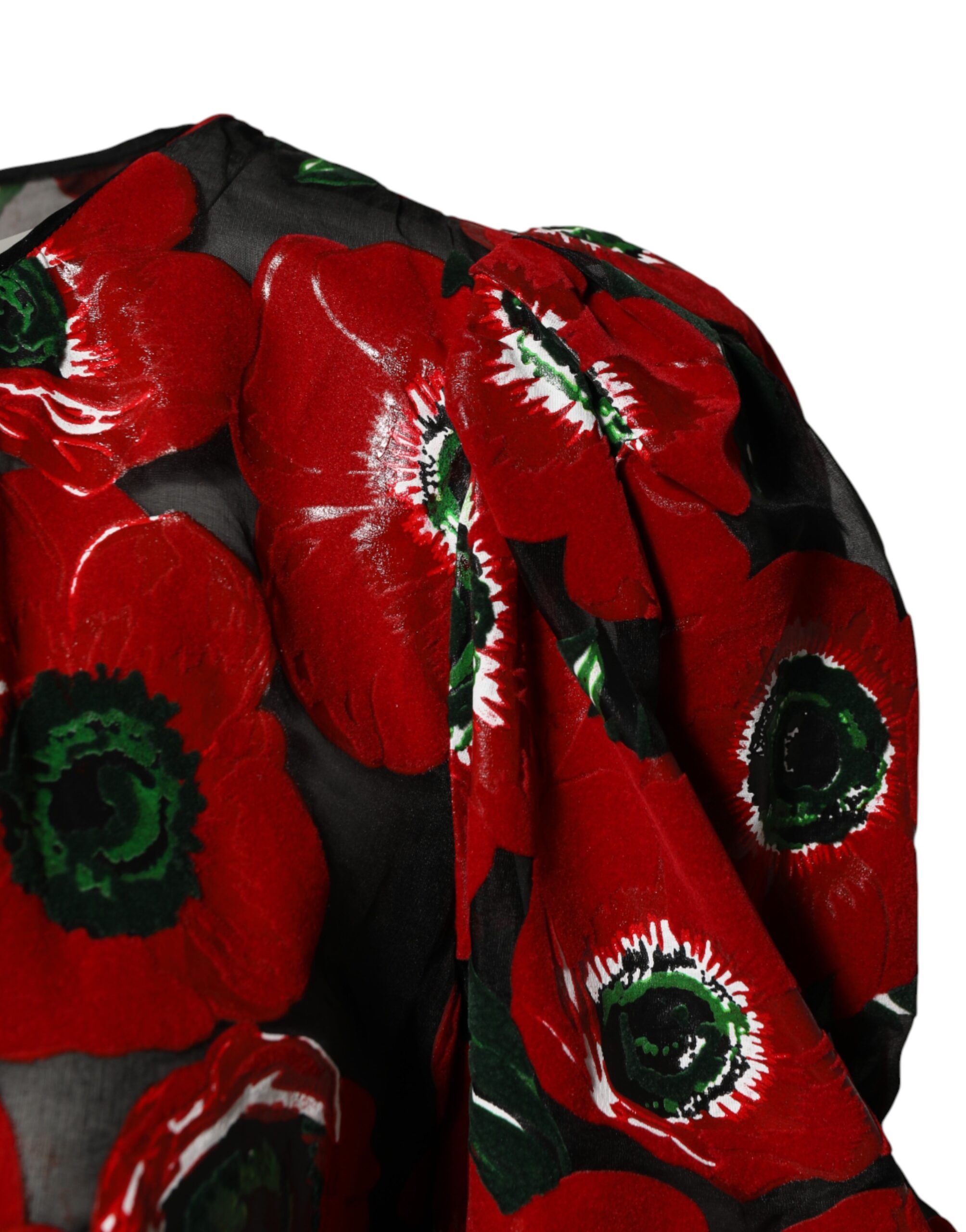 Floral Print Nylon A-line Midi Women's Dress (Pre-Owned) - Dolce & Gabbana - Modalova