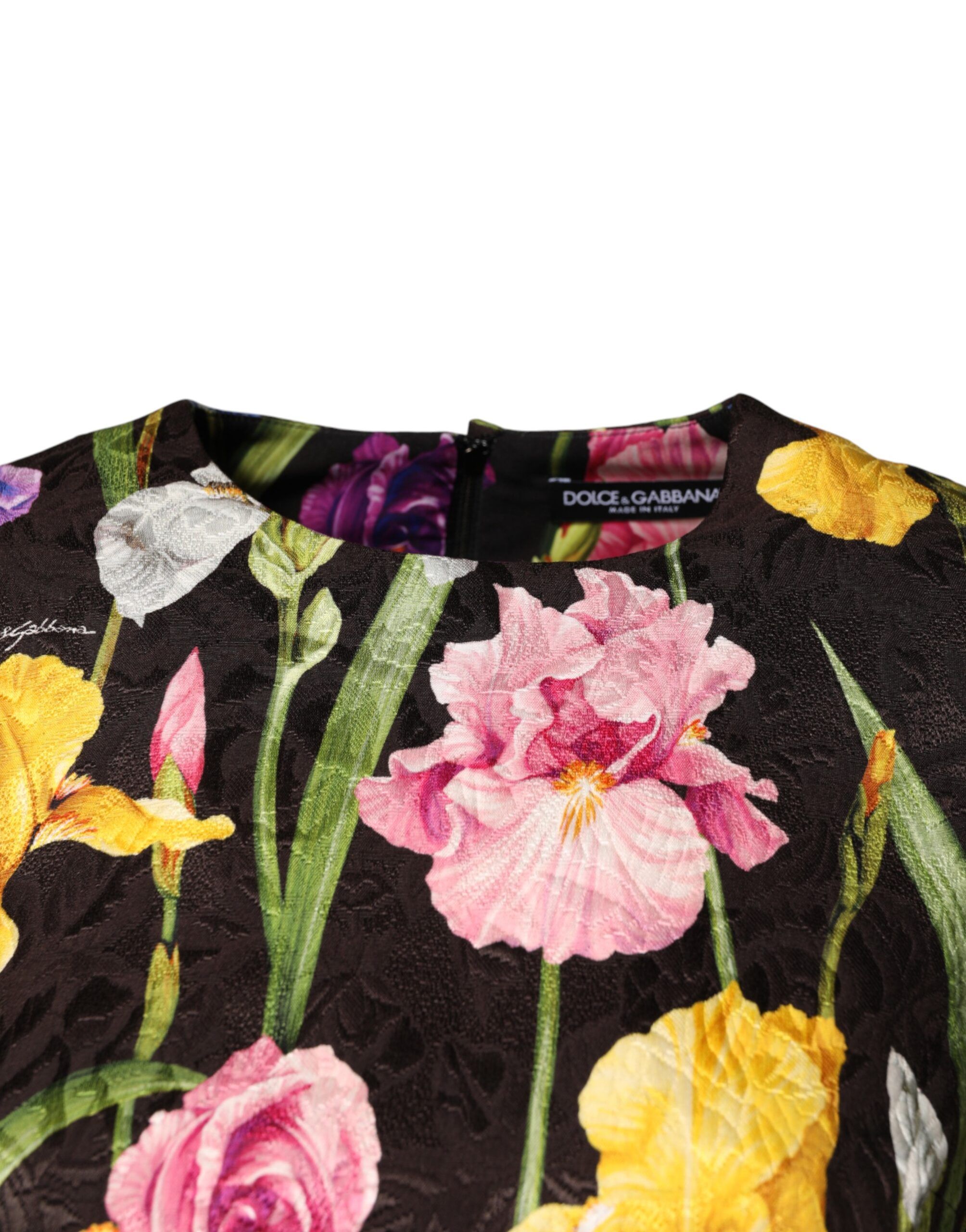 Floral Brocade A-line Mini Women's Dress - Dolce & Gabbana - Modalova