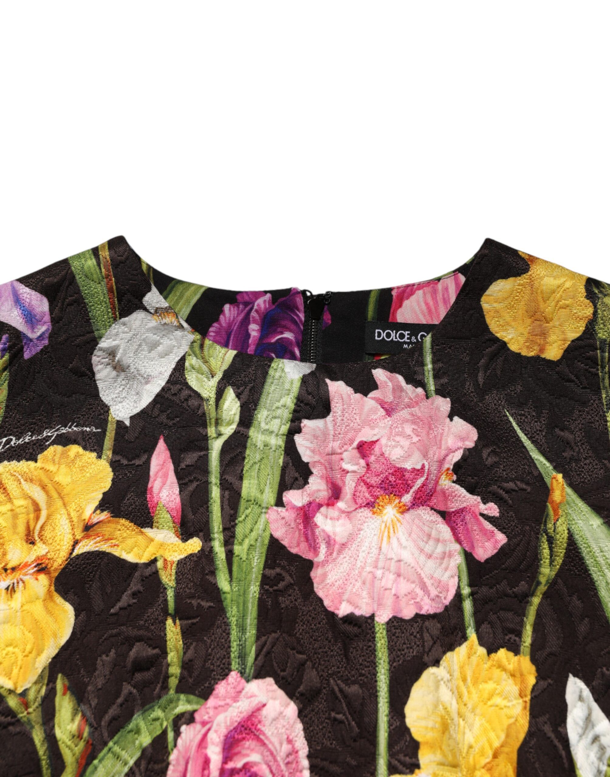 Floral Brocade A-line Mini Women's Dress - Dolce & Gabbana - Modalova