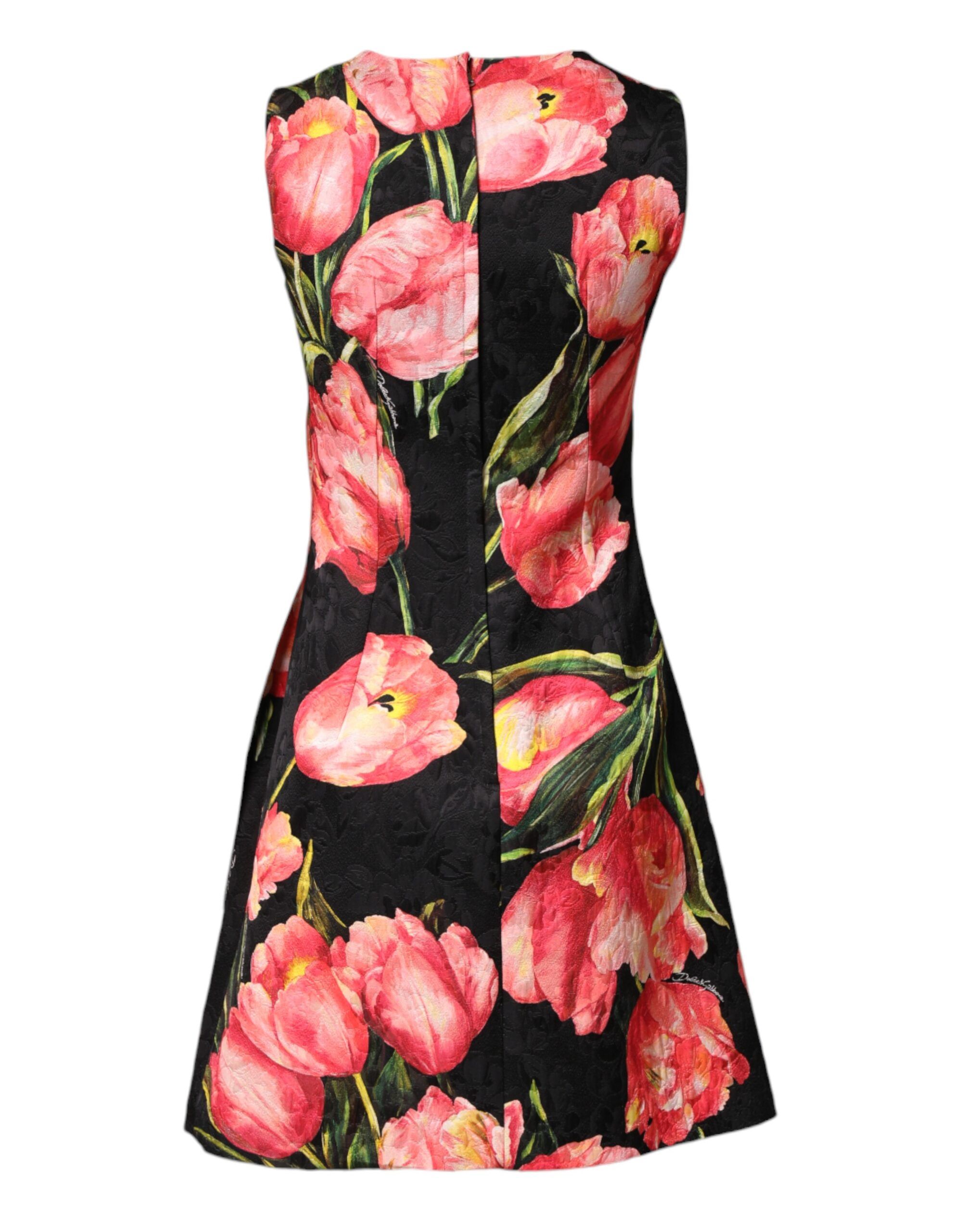 Floral Print Viscose A-line Mini Women's Dress - Dolce & Gabbana - Modalova