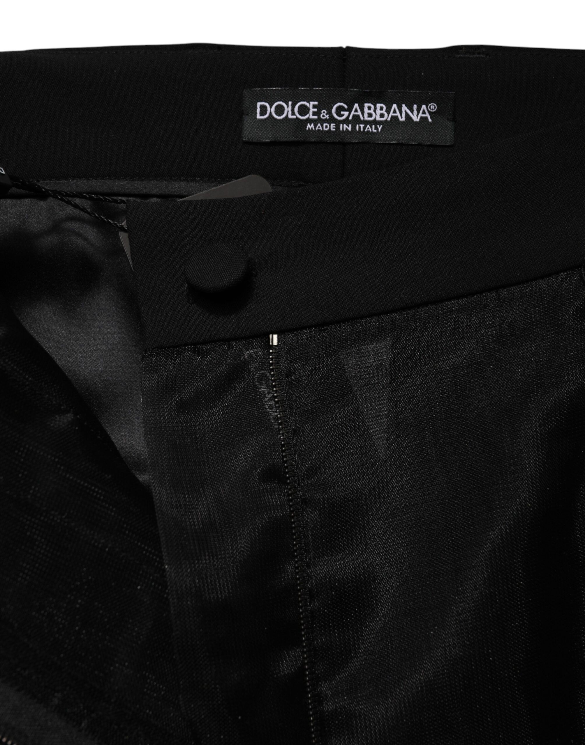 High Waist Tulle Wool Trouser Women's Pants - Dolce & Gabbana - Modalova