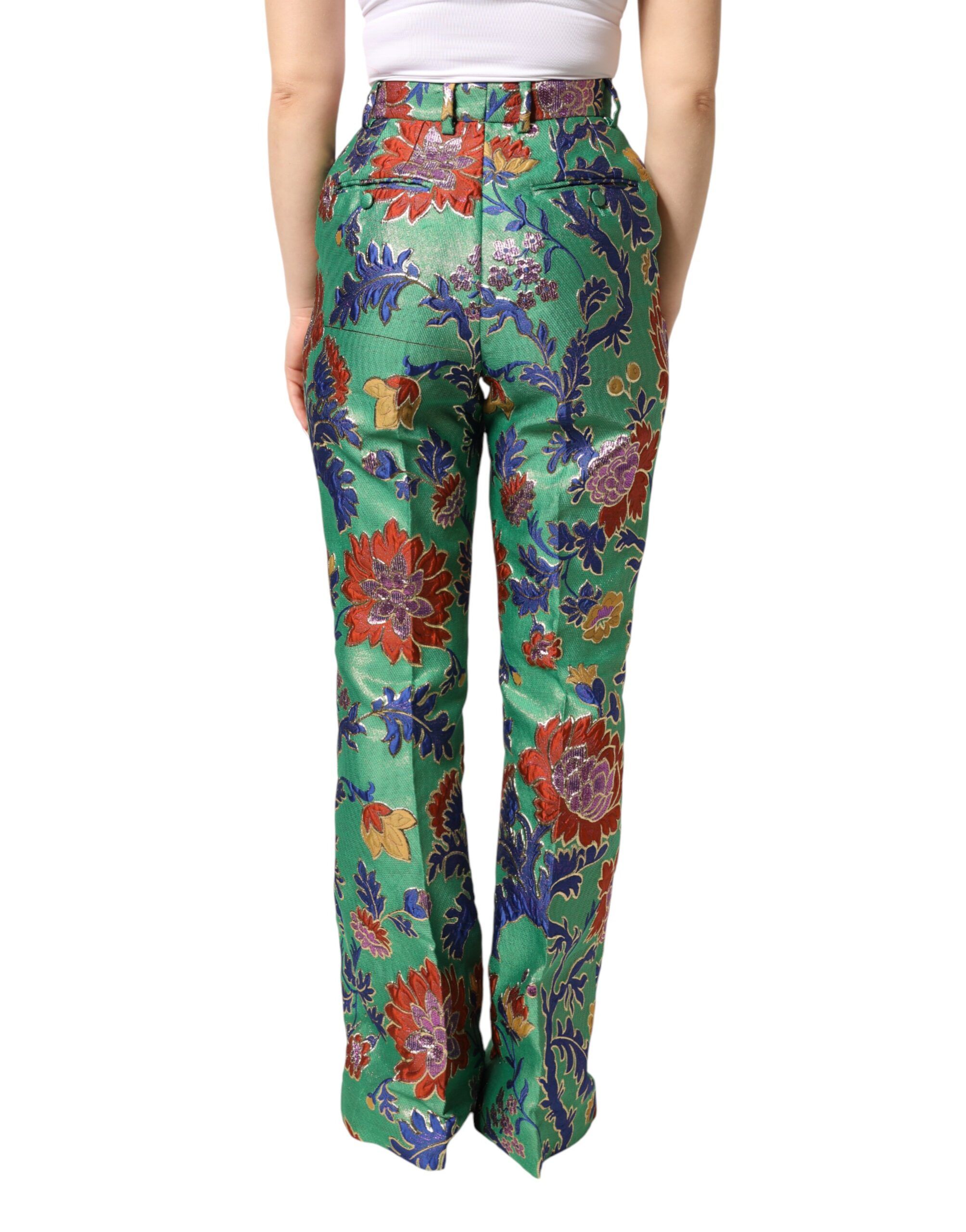 Floral Polyester BootCut Trouser Women's Pants (Pre-Owned) - Dolce & Gabbana - Modalova