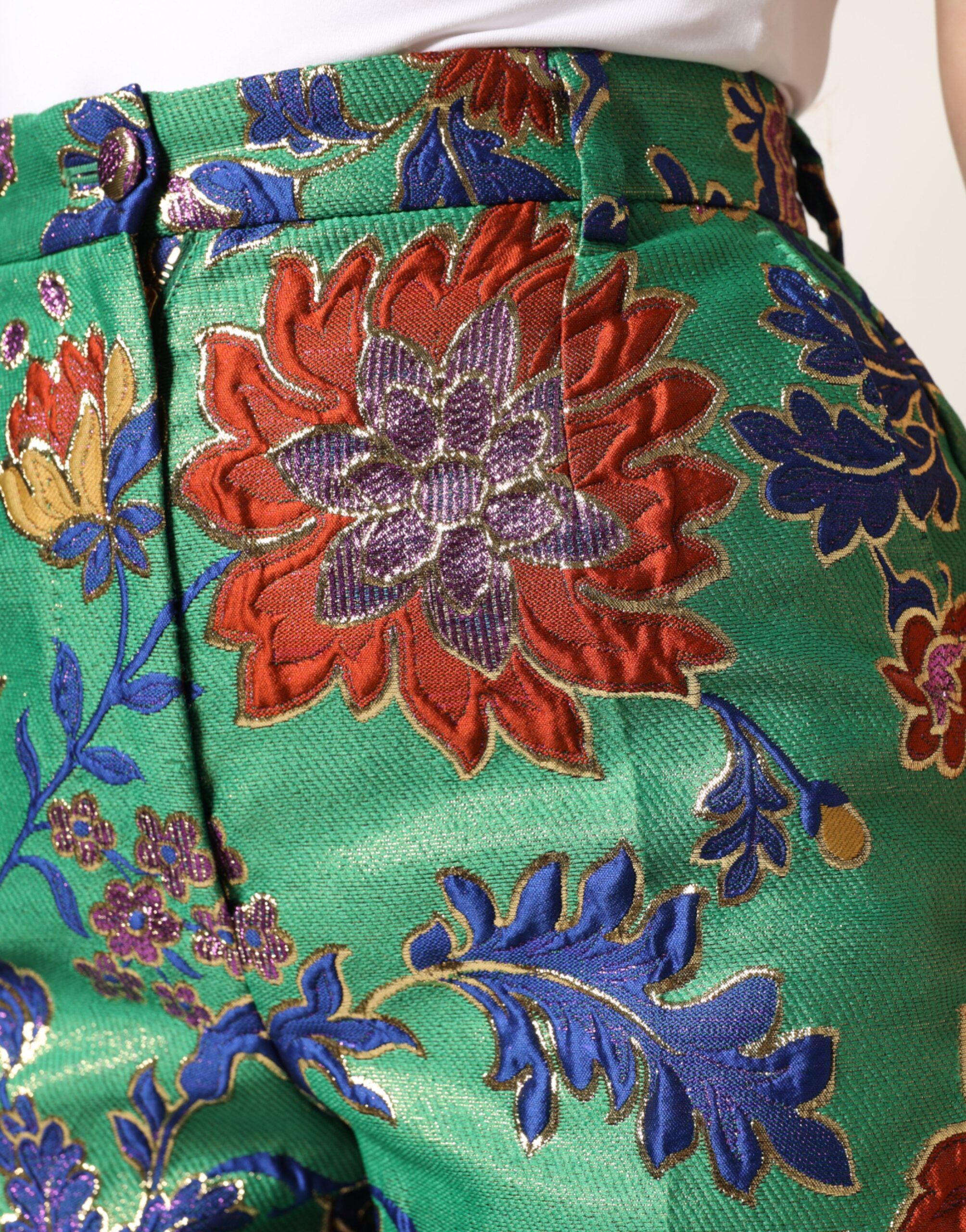 Floral Polyester BootCut Trouser Women's Pants (Pre-Owned) - Dolce & Gabbana - Modalova