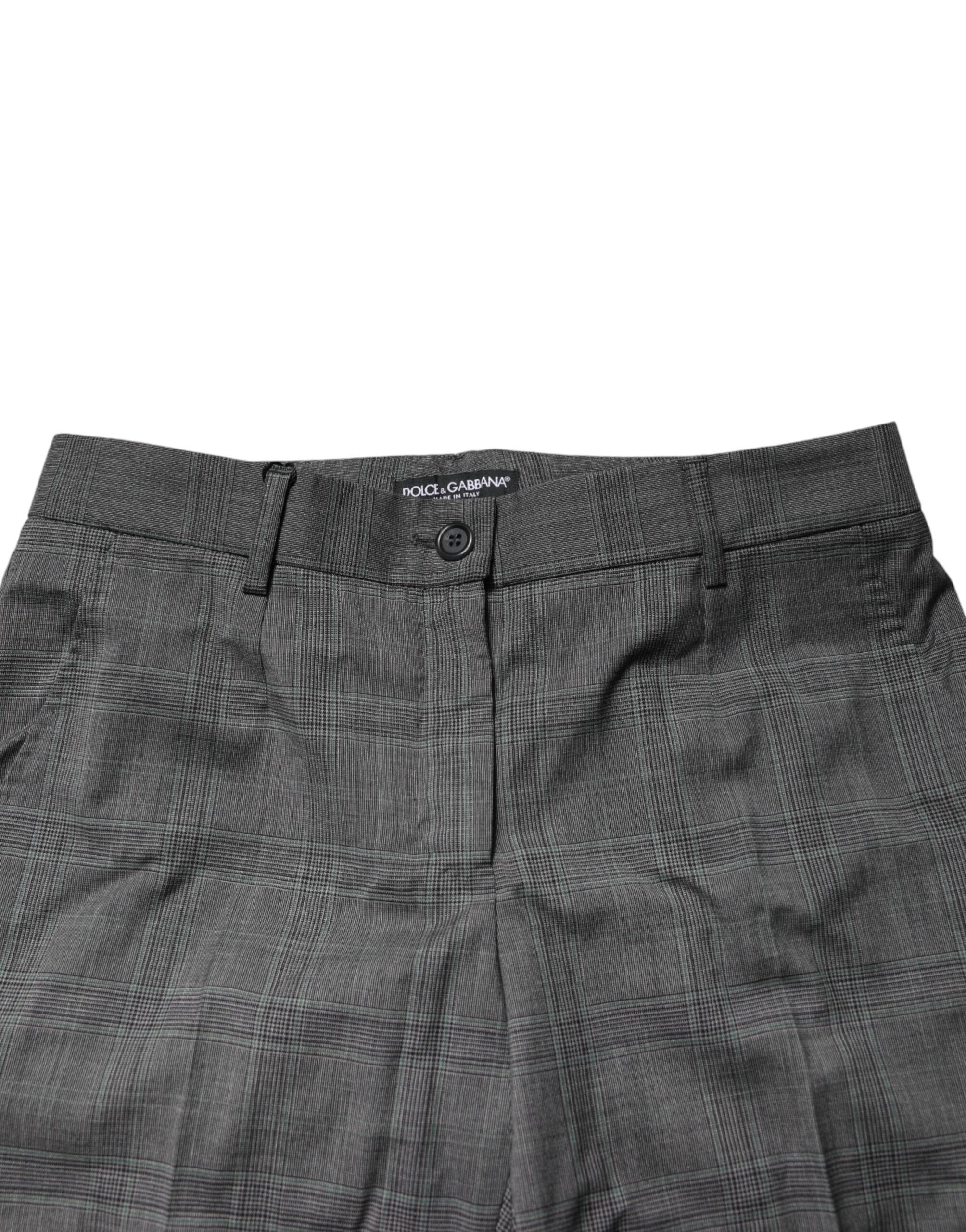 Check Tartan VirginWool Dress Women's Pants - Dolce & Gabbana - Modalova