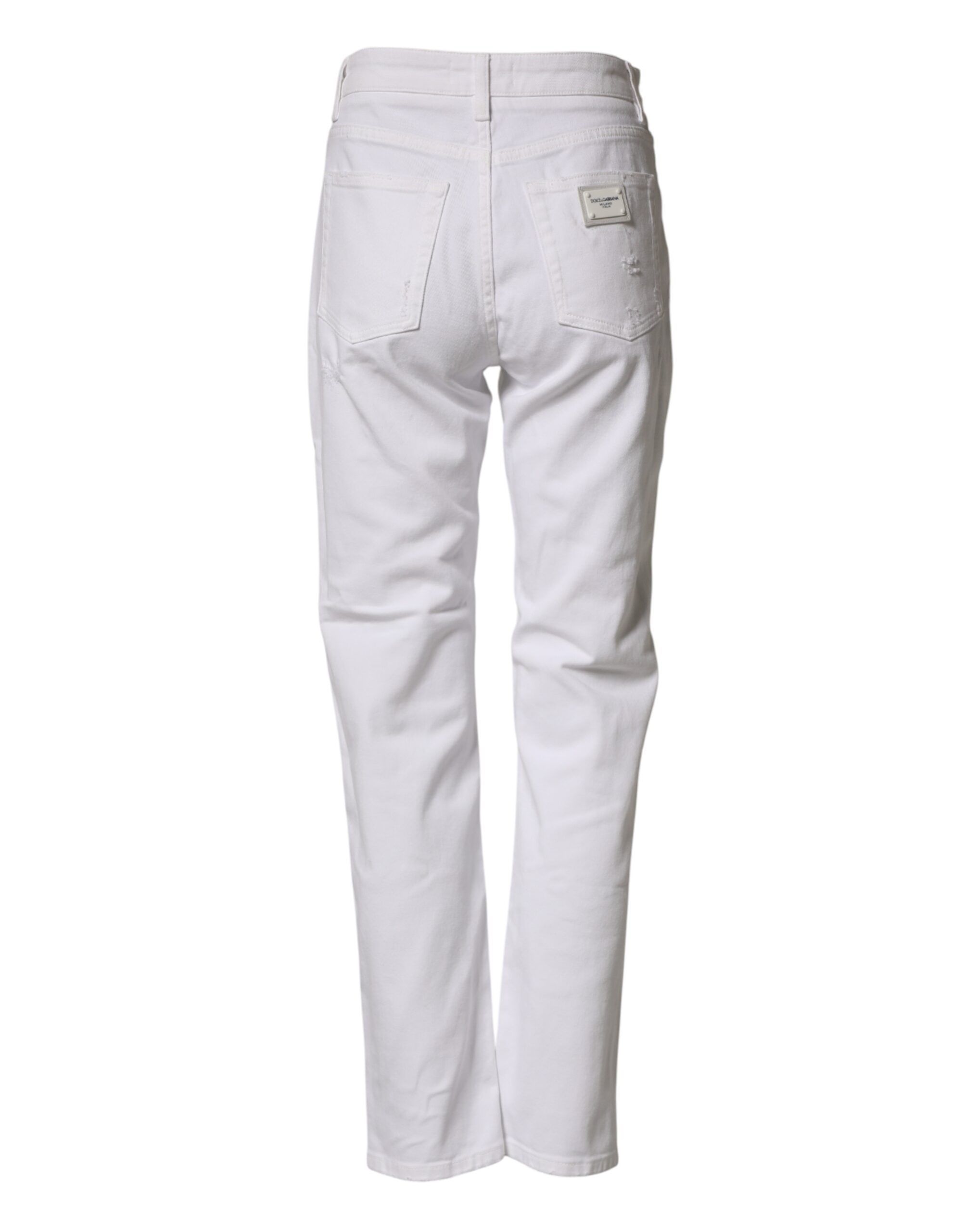 Distressed Cotton BOYFRIEND Denim Women's Jeans - Dolce & Gabbana - Modalova