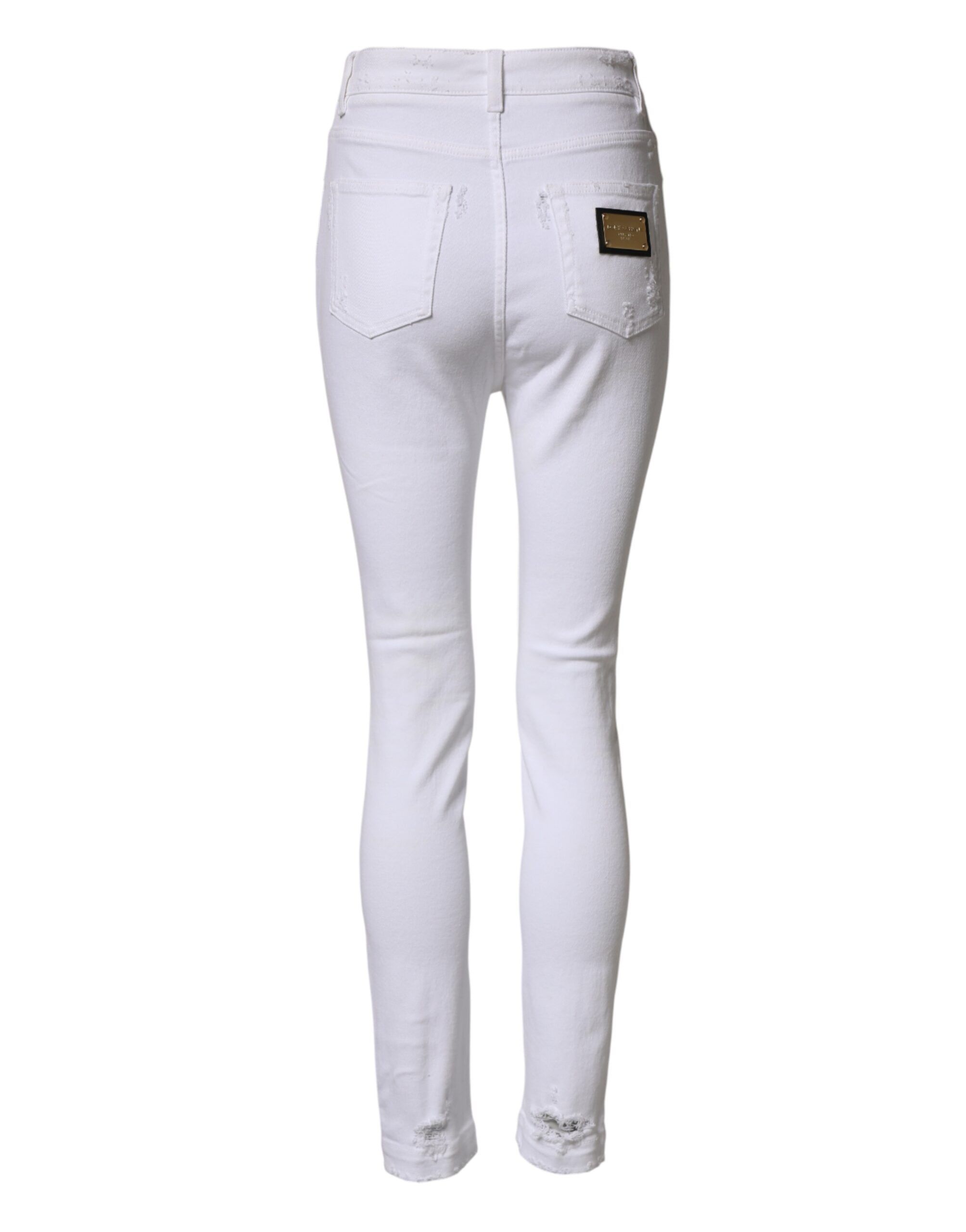 Distressed High Waist Denim Women's Jeans - Dolce & Gabbana - Modalova