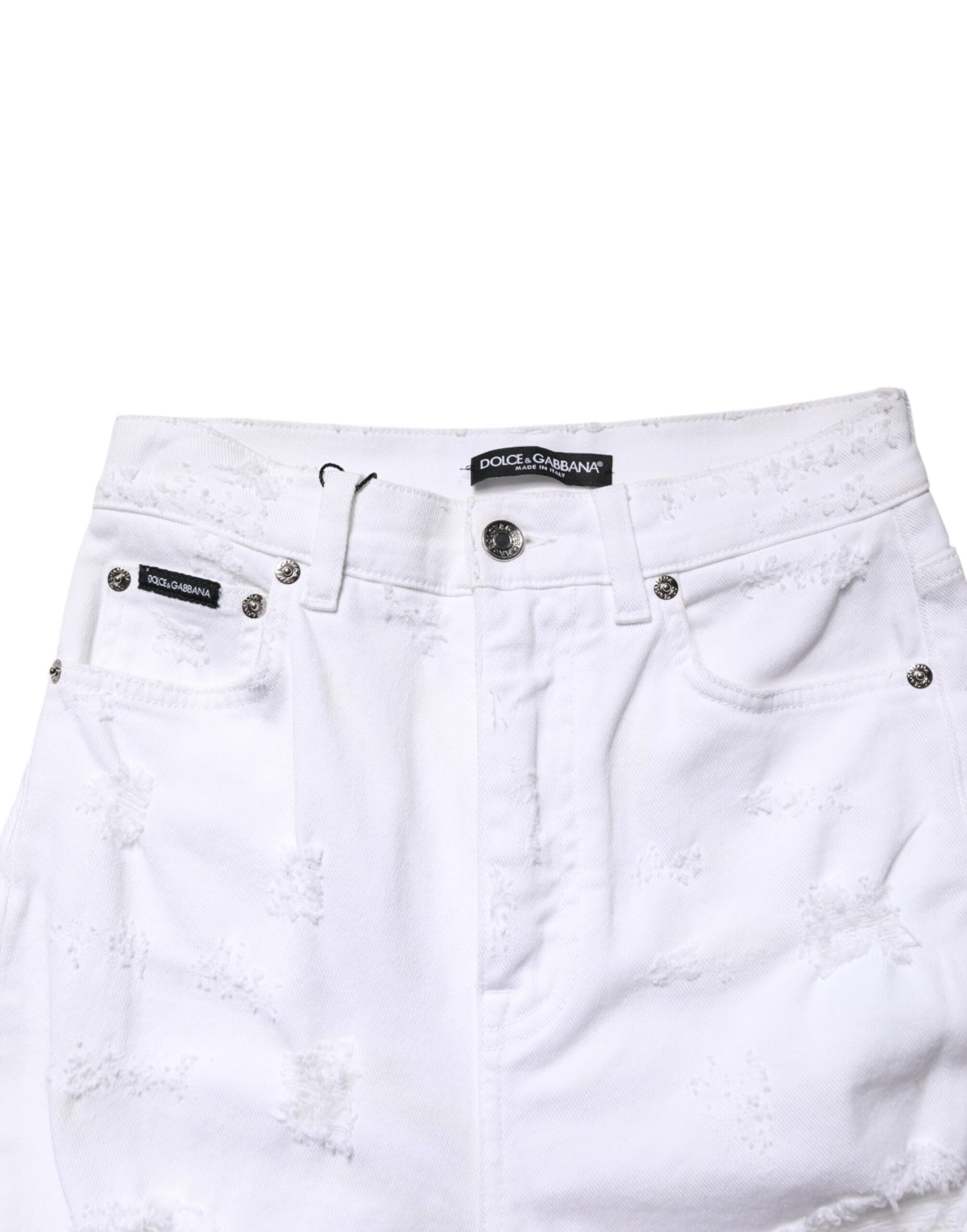 Distressed High Waist Denim Women's Jeans - Dolce & Gabbana - Modalova