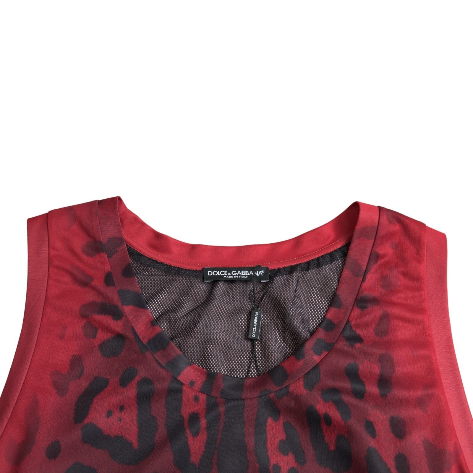 Leopard Print Sleeveless Men Tank Men's T-shirt (Pre-Owned) - Dolce & Gabbana - Modalova