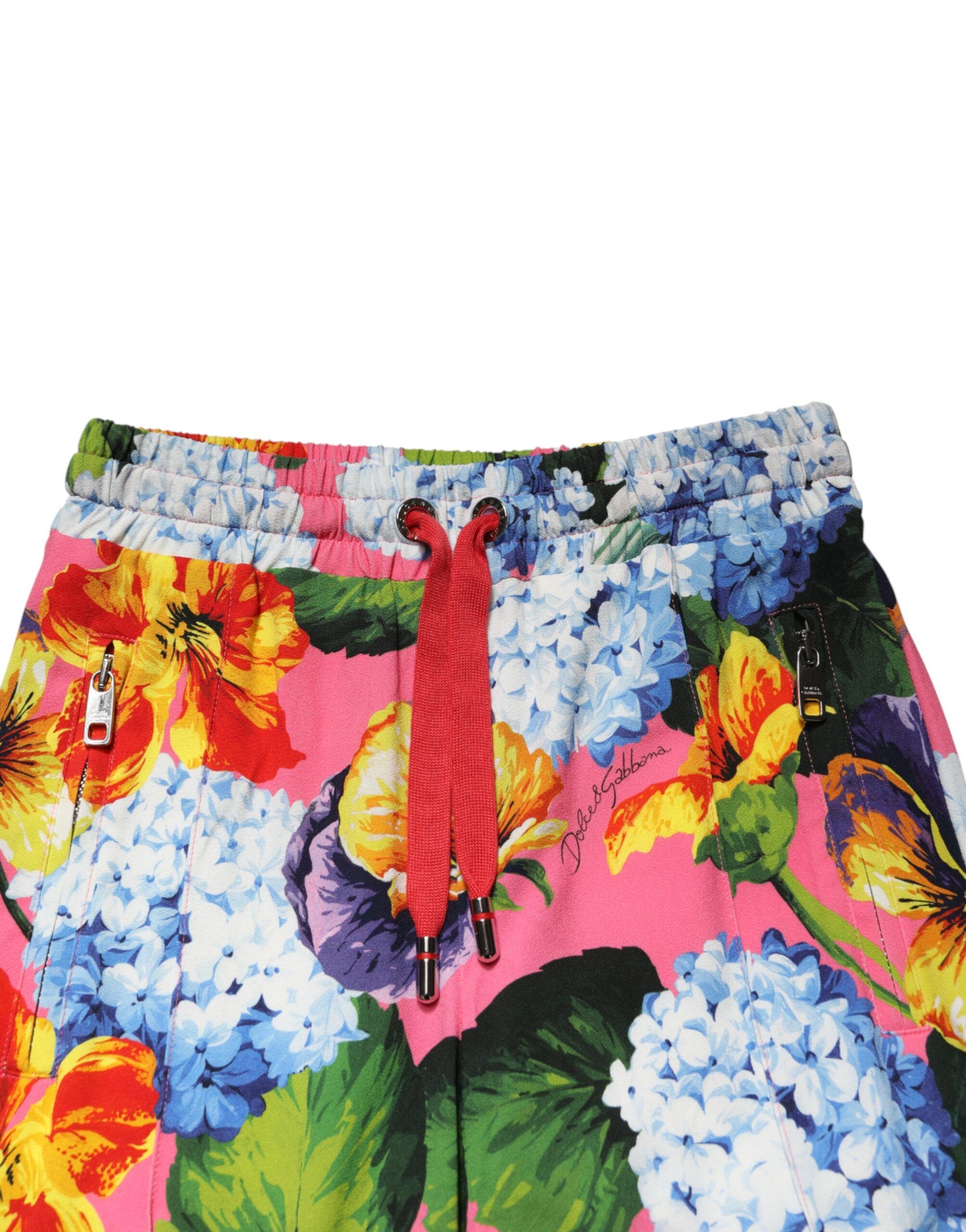 Floral Mid Waist Jogger Women's Pants - Dolce & Gabbana - Modalova