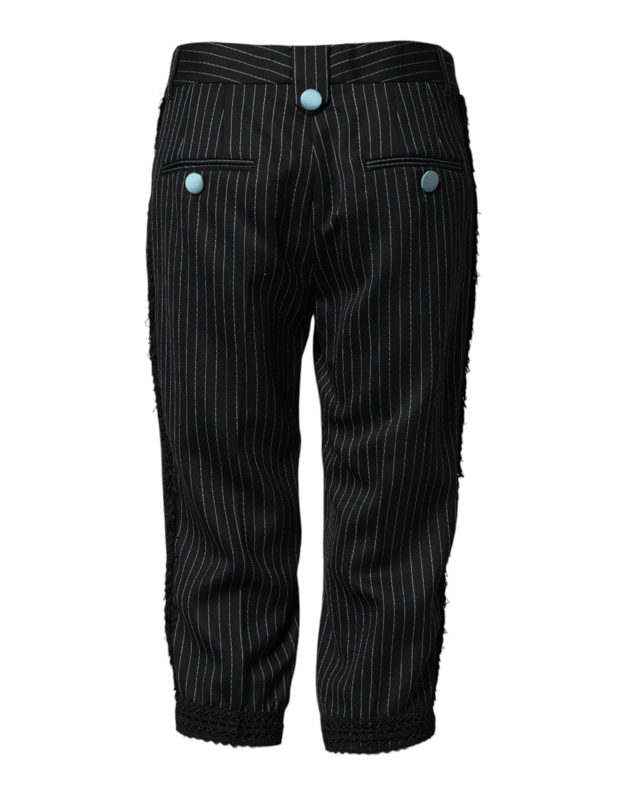 Wool Stripes Cropped Trouser Women's Pants - Dolce & Gabbana - Modalova