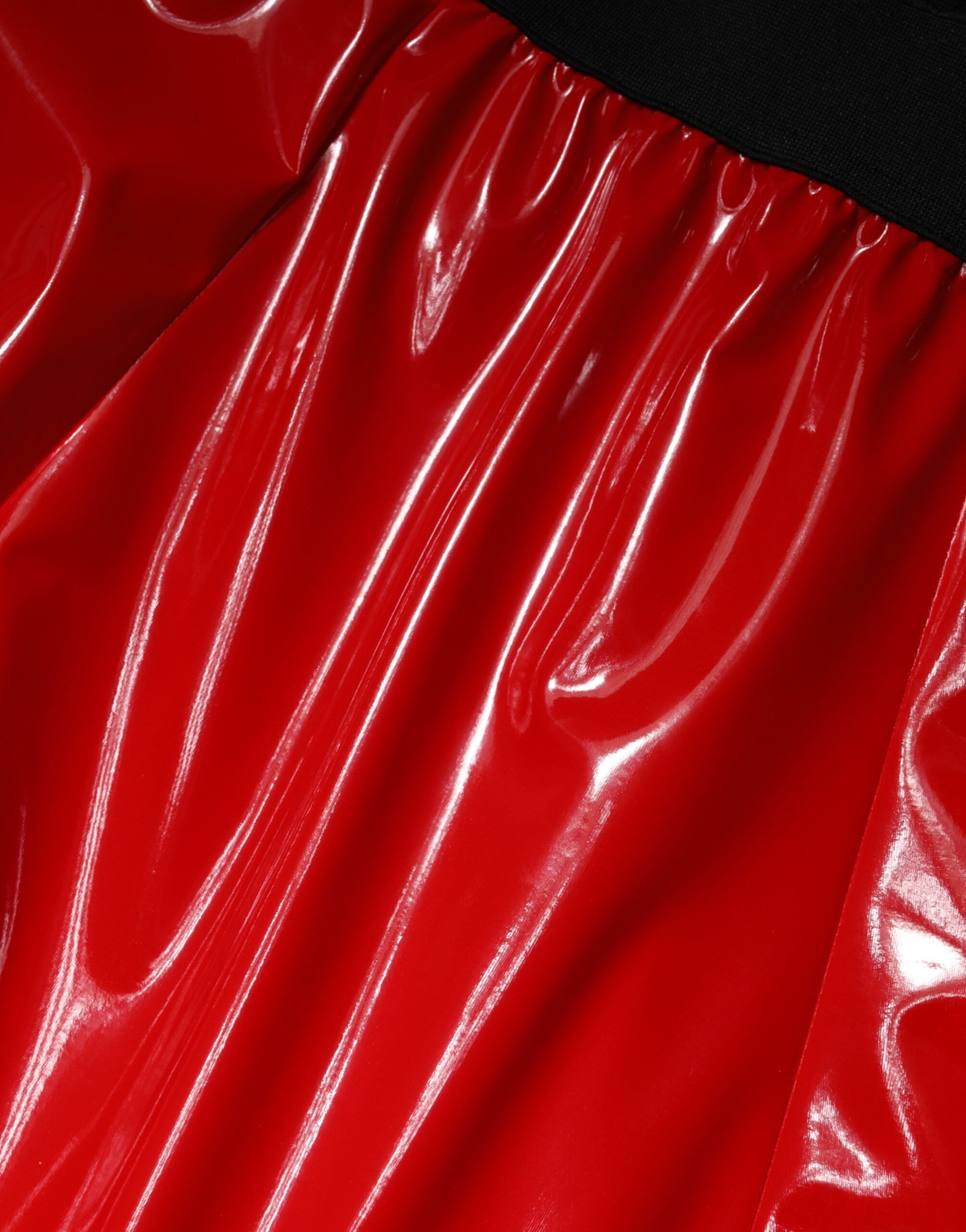 Glossy Polyester High Waist Midi Women's Skirt - Dolce & Gabbana - Modalova