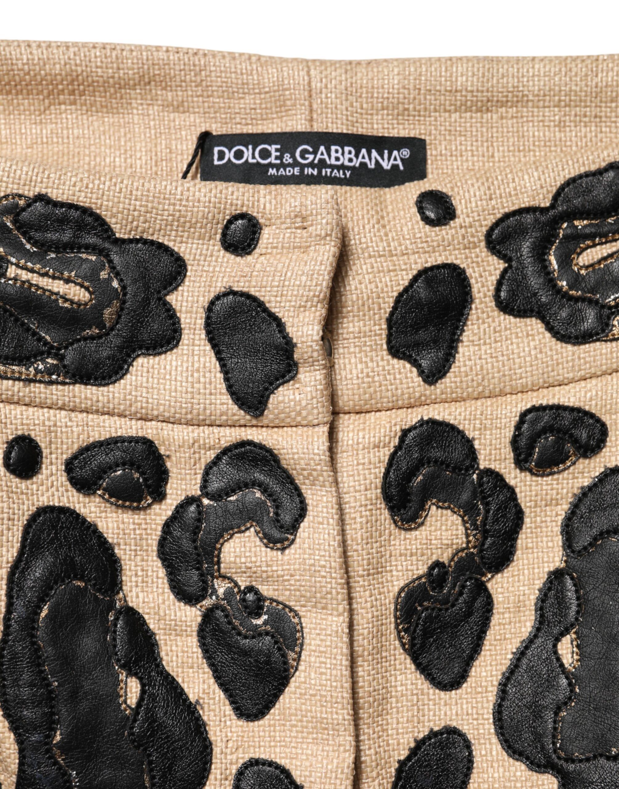 Leopard Nylon Bermuda Mini Women's Shorts - Dolce & Gabbana - Modalova