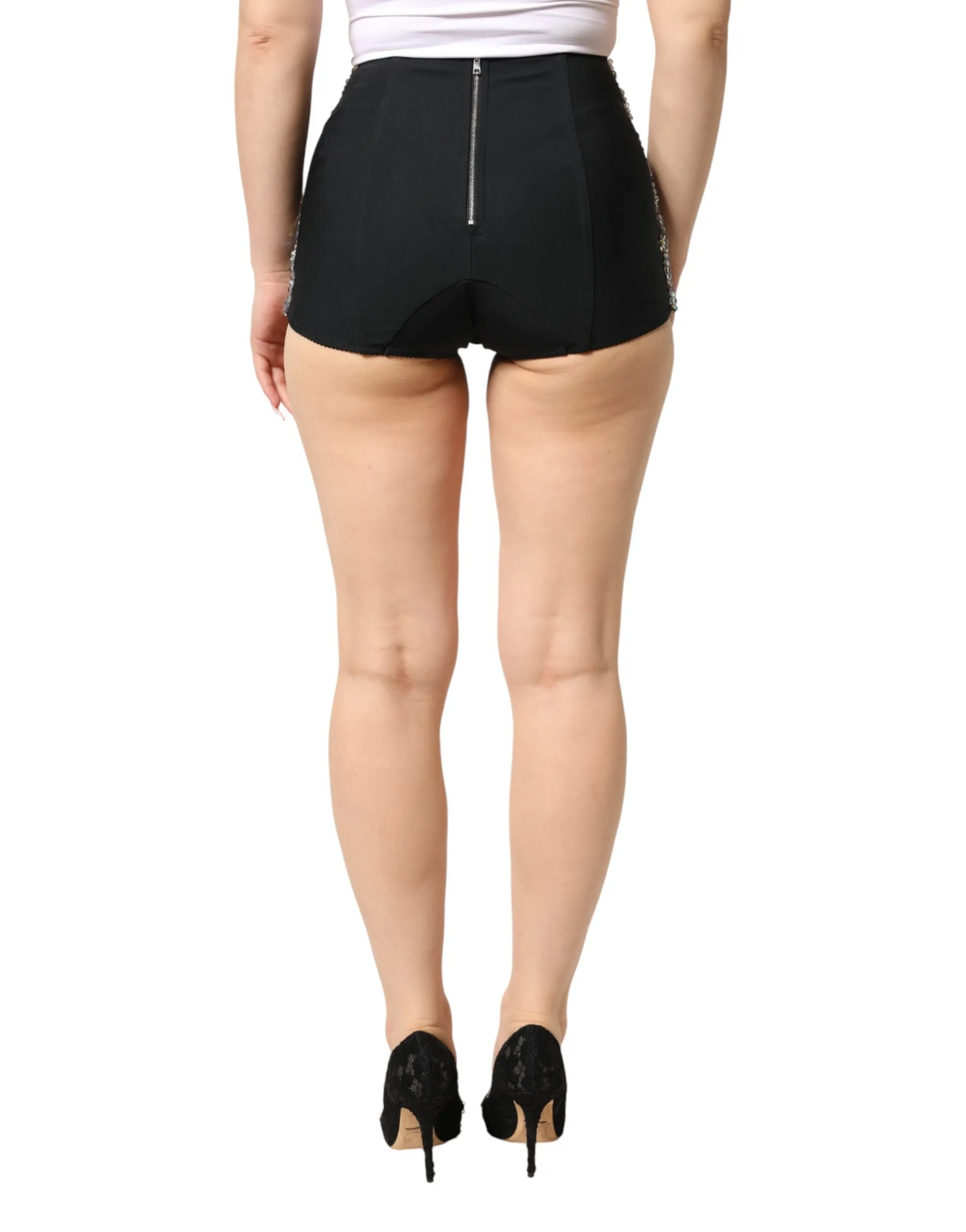 Embellished High Waist Hot Pants Women's Shorts - Dolce & Gabbana - Modalova
