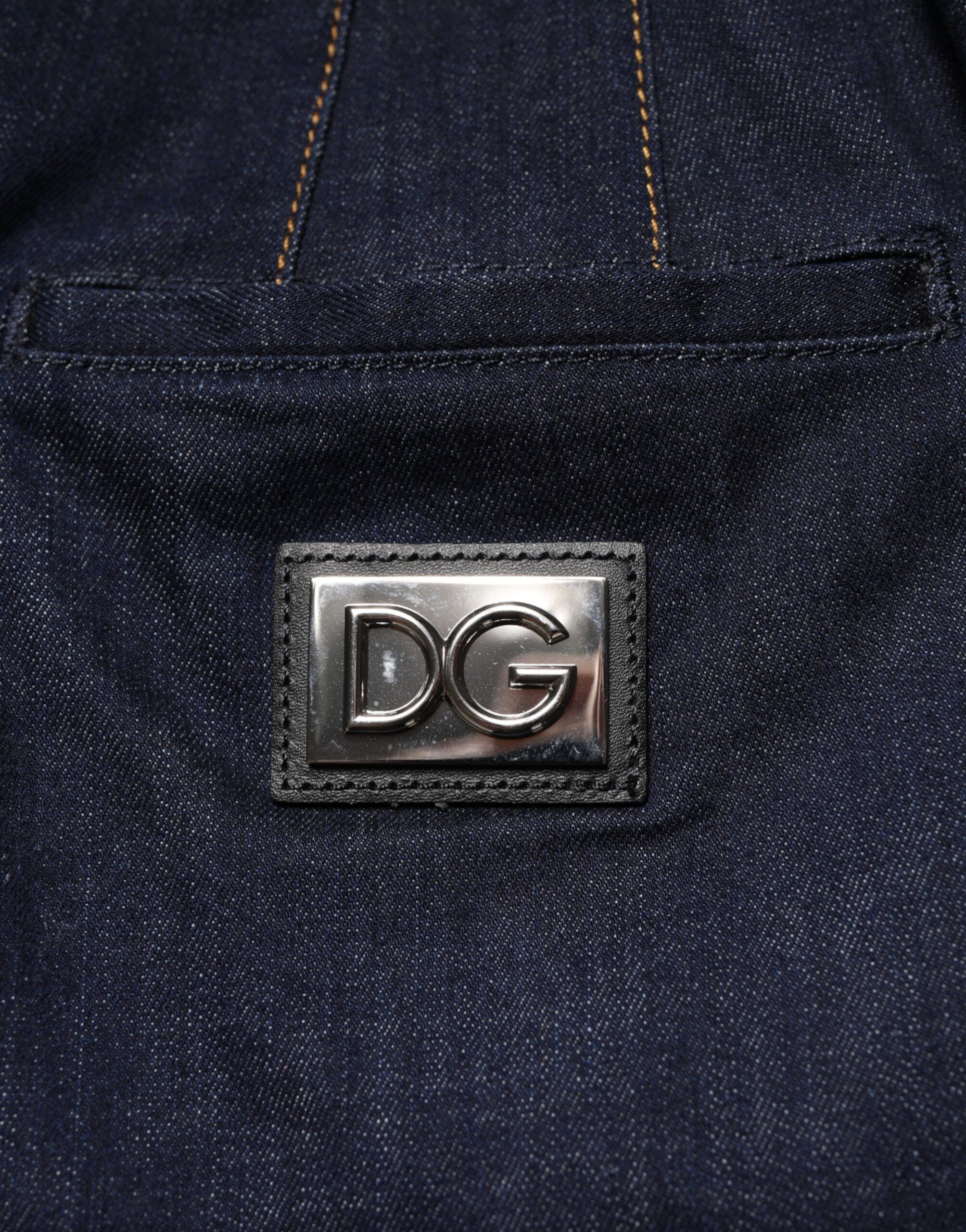 Dark Cotton A-line Denim Midi Women's Skirt - Dolce & Gabbana - Modalova