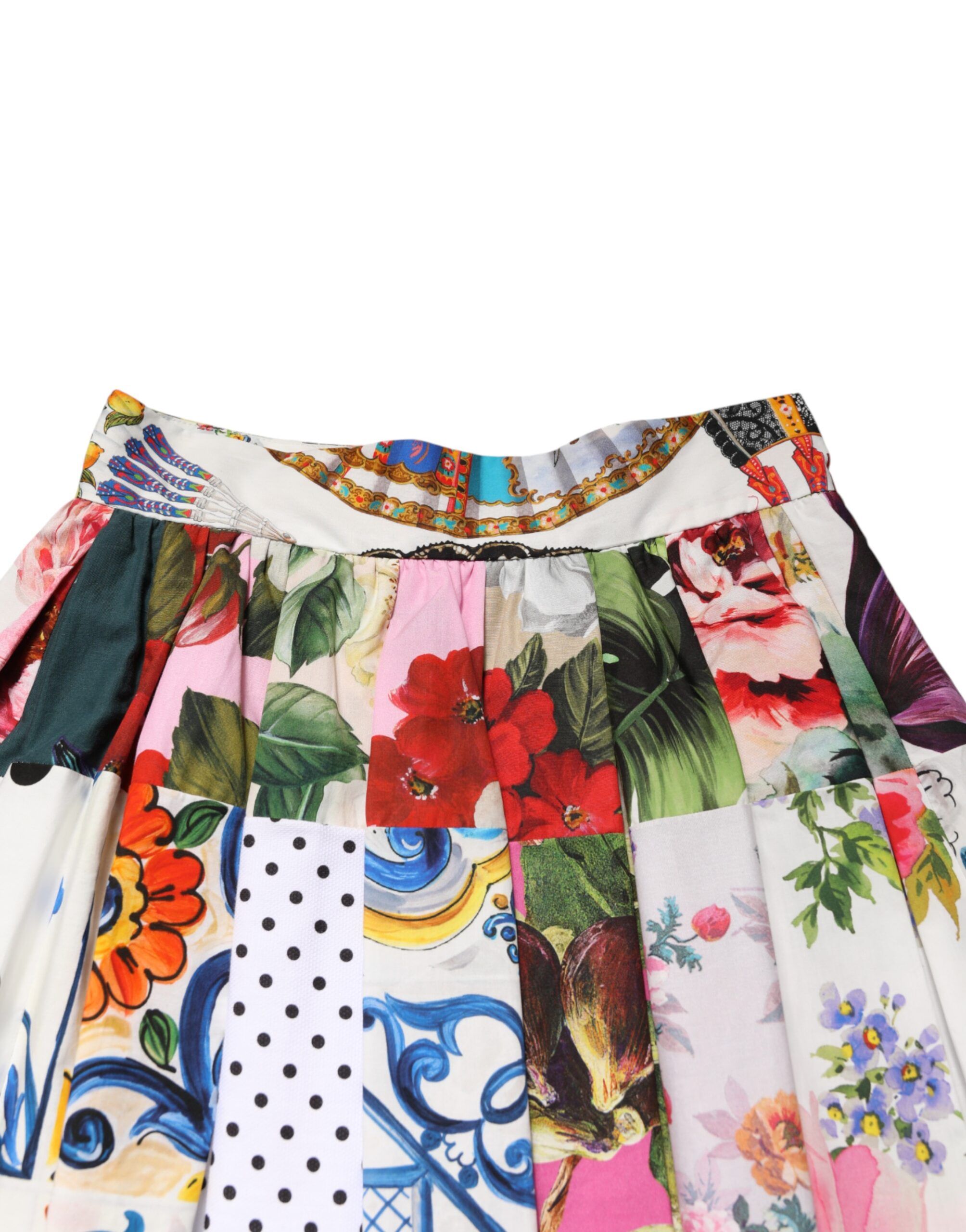 Patchwork High Waist Midi Women's Skirt - Dolce & Gabbana - Modalova