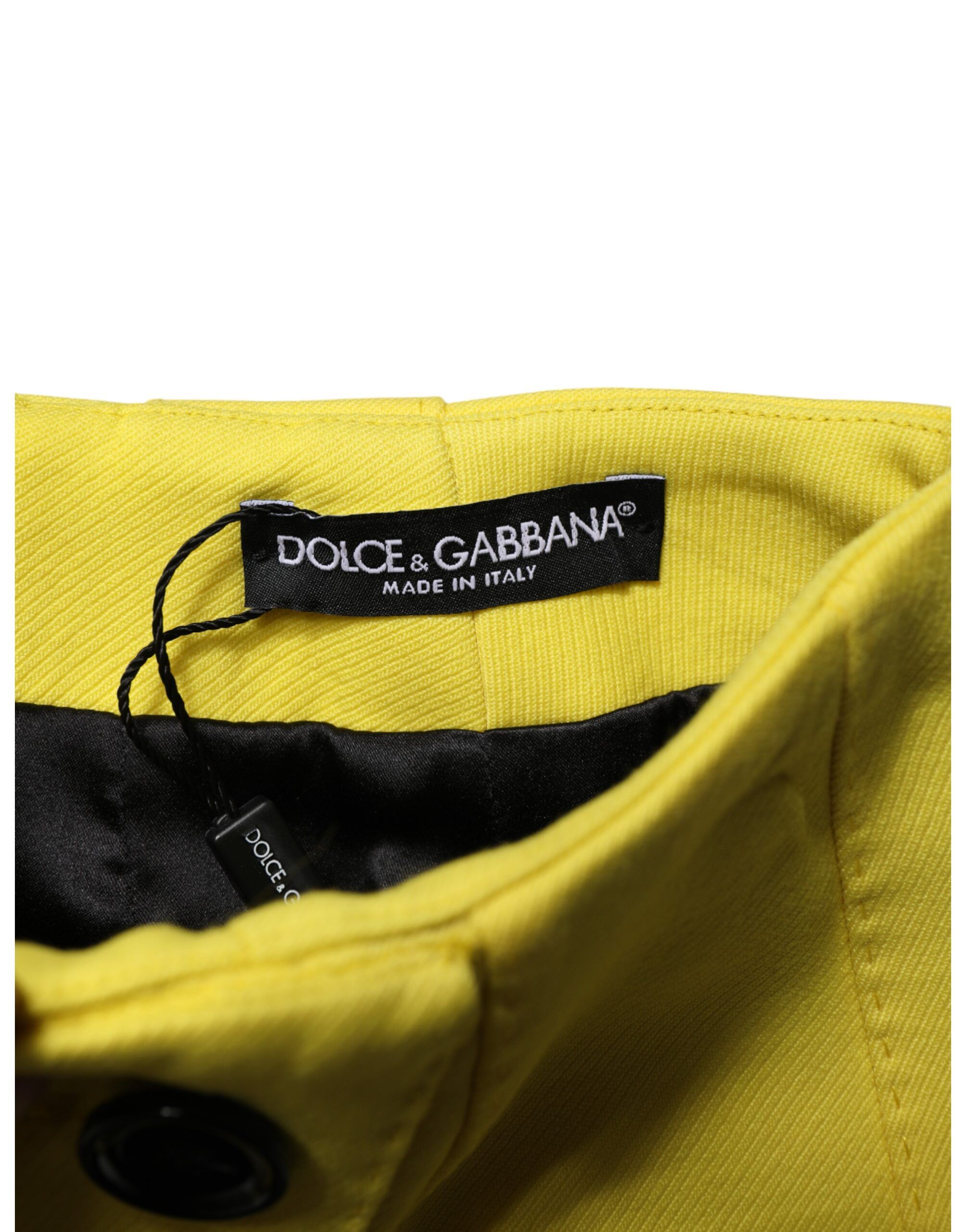 Wool Buttoned High Waist Mini Women's Skirt - Dolce & Gabbana - Modalova