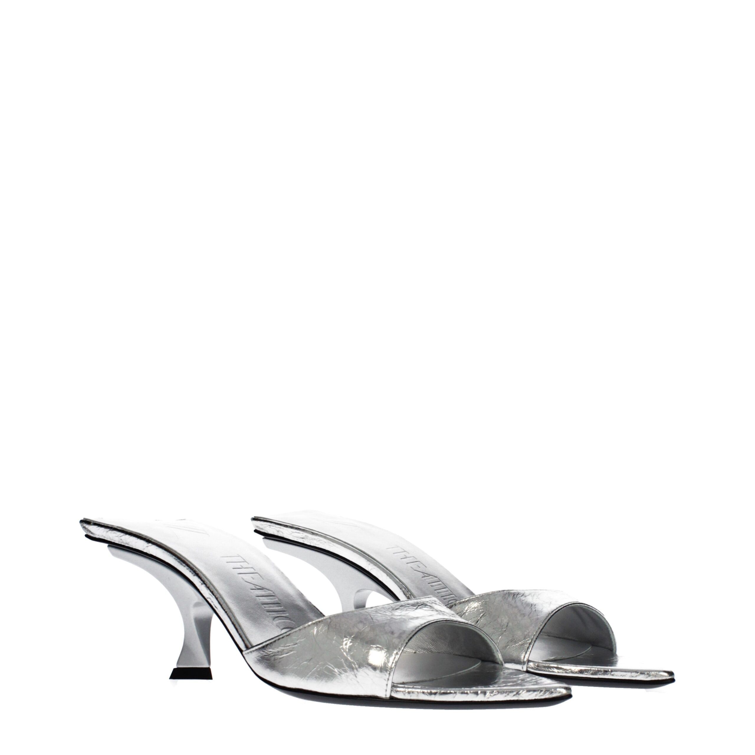 Leather Flat Women's Sandals - The Attico - Modalova