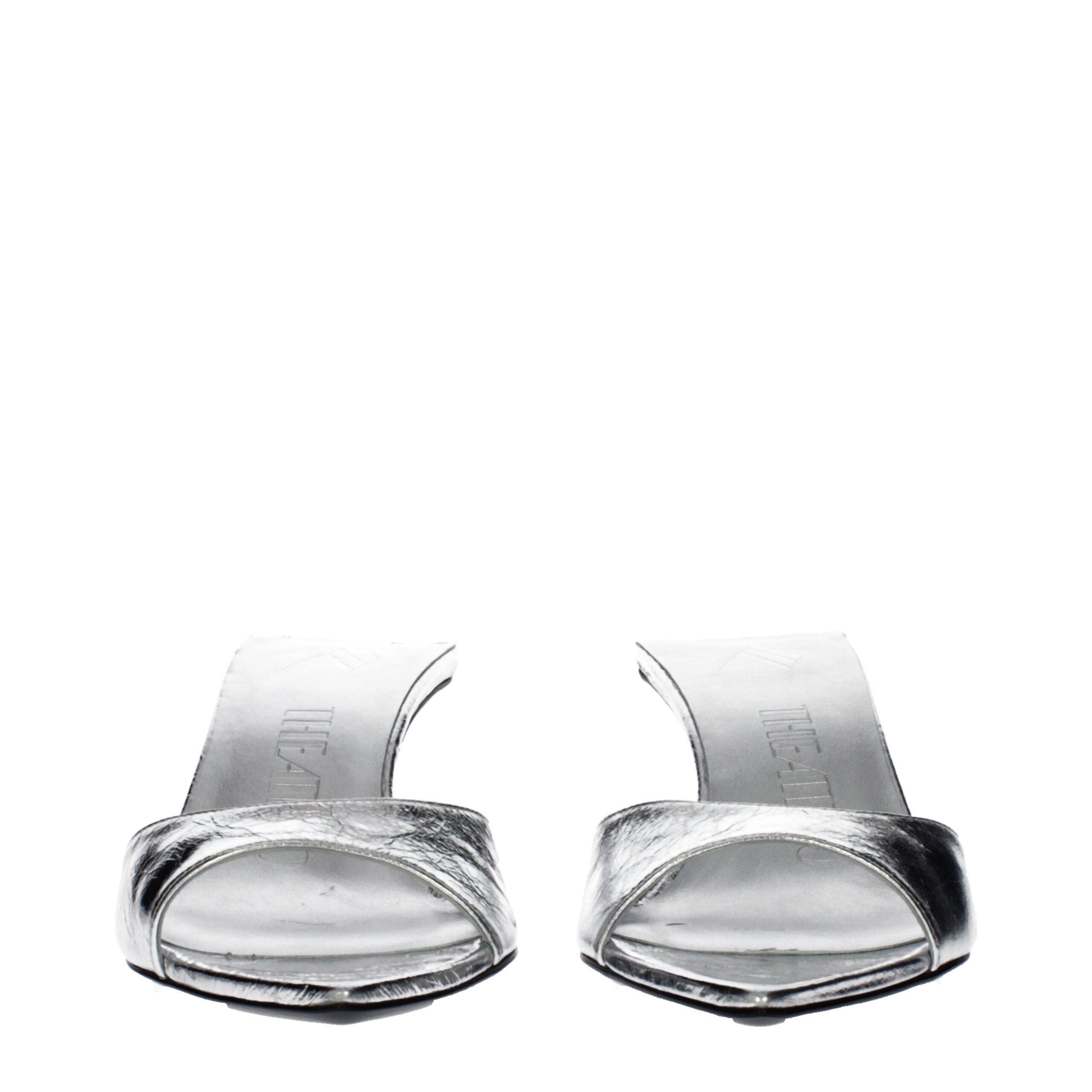 Leather Flat Women's Sandals - The Attico - Modalova
