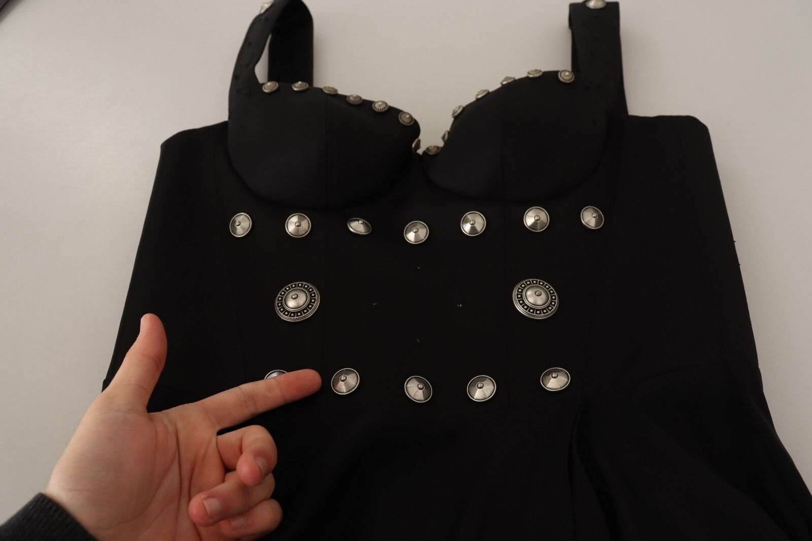 Silk Studded Sleeveless A-line Max Women's Dress (Pre-Owned) - Fausto Puglisi - Modalova