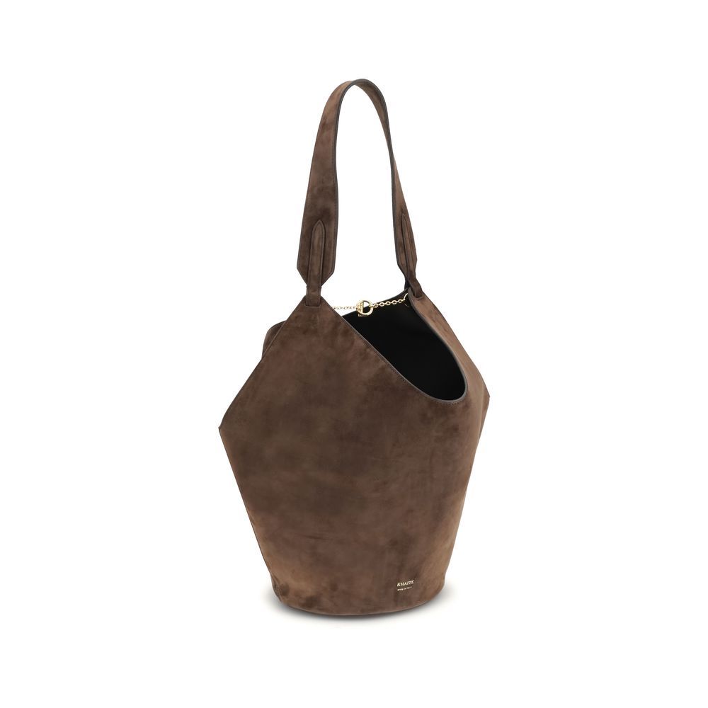 Calf Leather Bos Taurus Shoulder Women's Bag - Khaite - Modalova