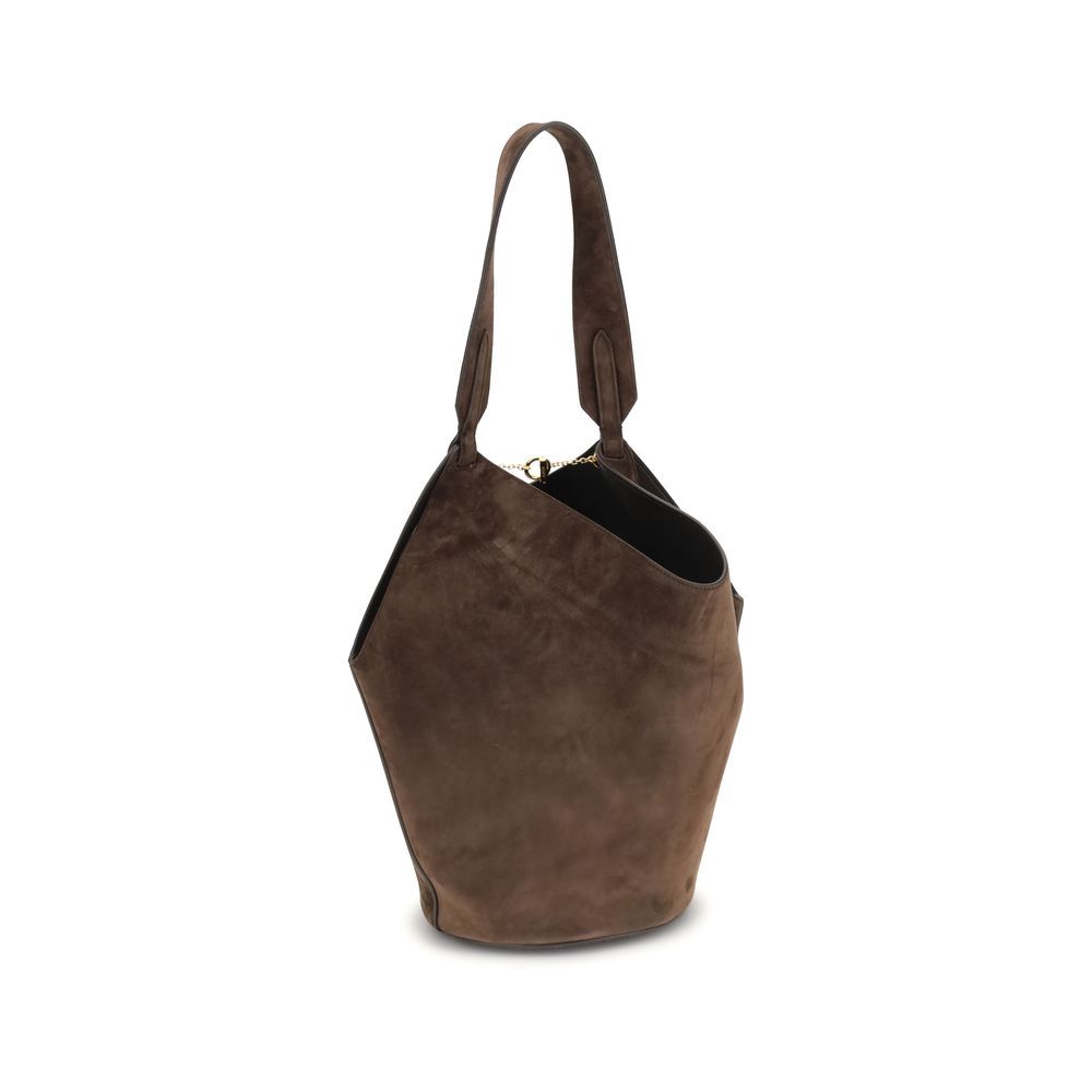Calf Leather Bos Taurus Shoulder Women's Bag - Khaite - Modalova