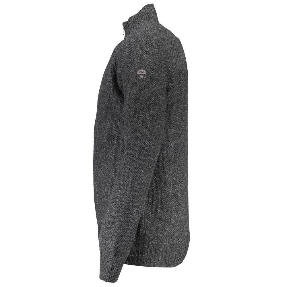 Grigio Wool Men Men's Cardigan - North Sails - Modalova