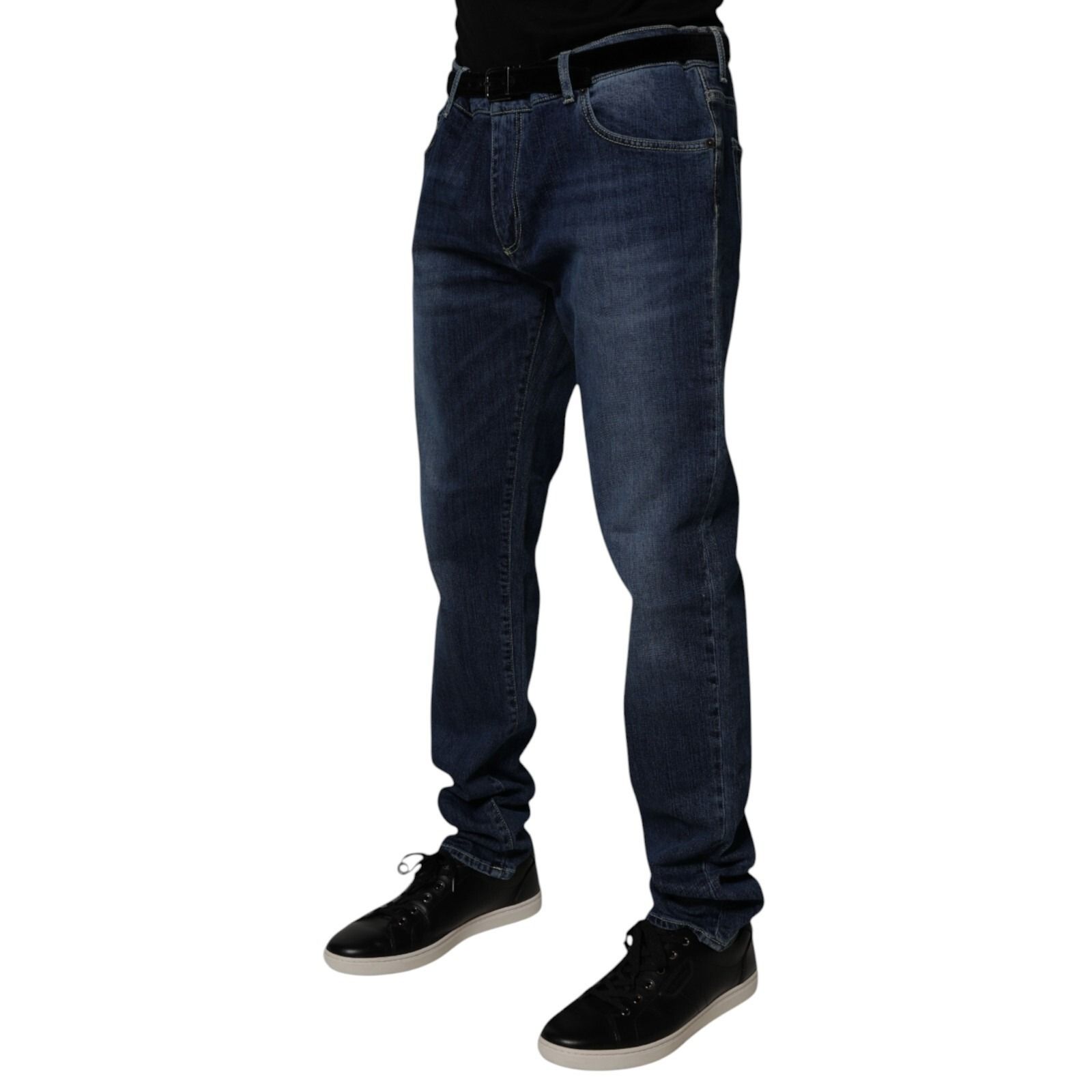 Washed Cotton Stretch SkinnyDenim Men's Jeans - Dolce & Gabbana - Modalova