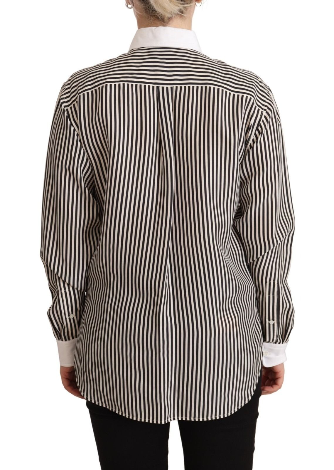 Striped Long Sleeves Collared Women's Top (Pre-Owned) - Polo Ralph Lauren - Modalova