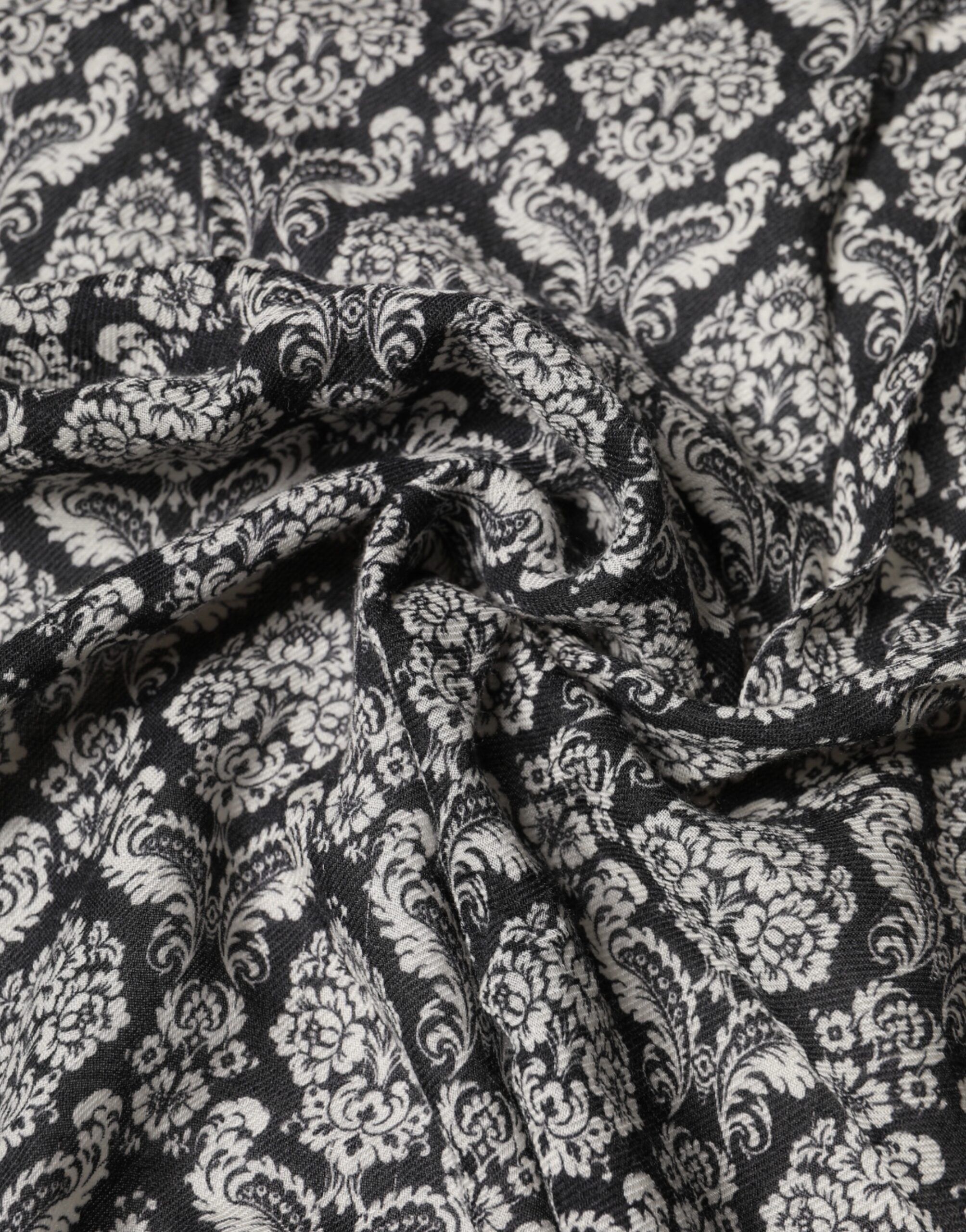 Black White Damask Patterned Lace Men Men's Scarf (Pre-Owned) - Dolce & Gabbana - Modalova